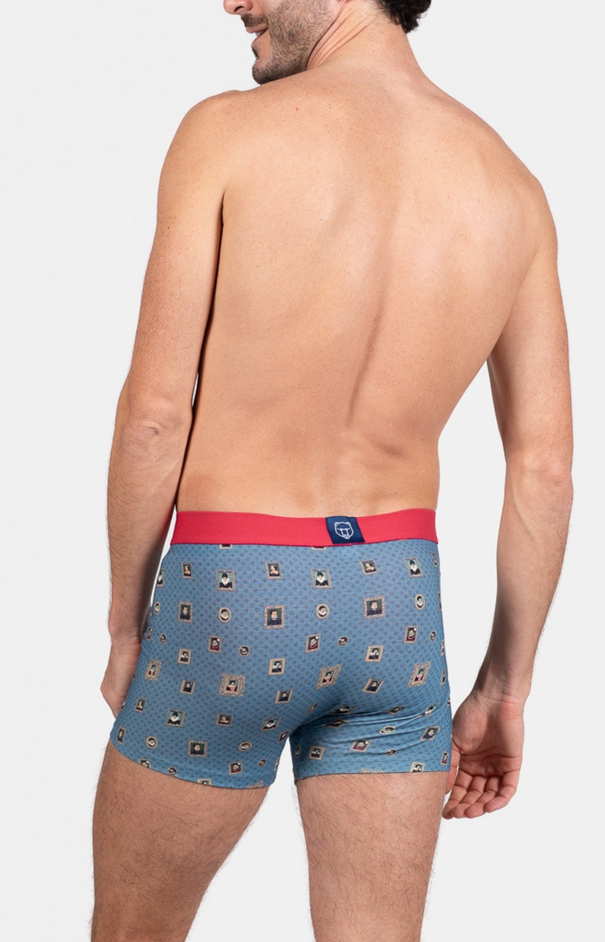 arthur-bob-cadre-bleu-boxer-coton-bio-homme-bleu image 5