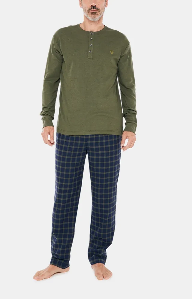 arthur-sam-pantalon-pyjama-homme-marine-tartan image 1