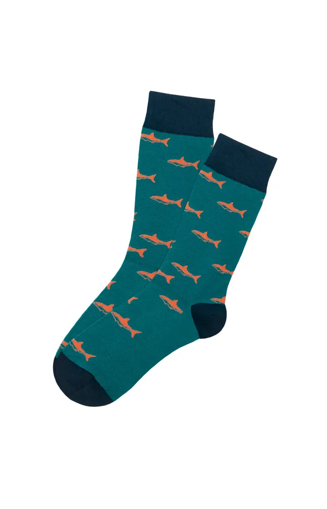 arthur-bob-chaussettes-requin-lagon-40-46-coton-bio image 1
