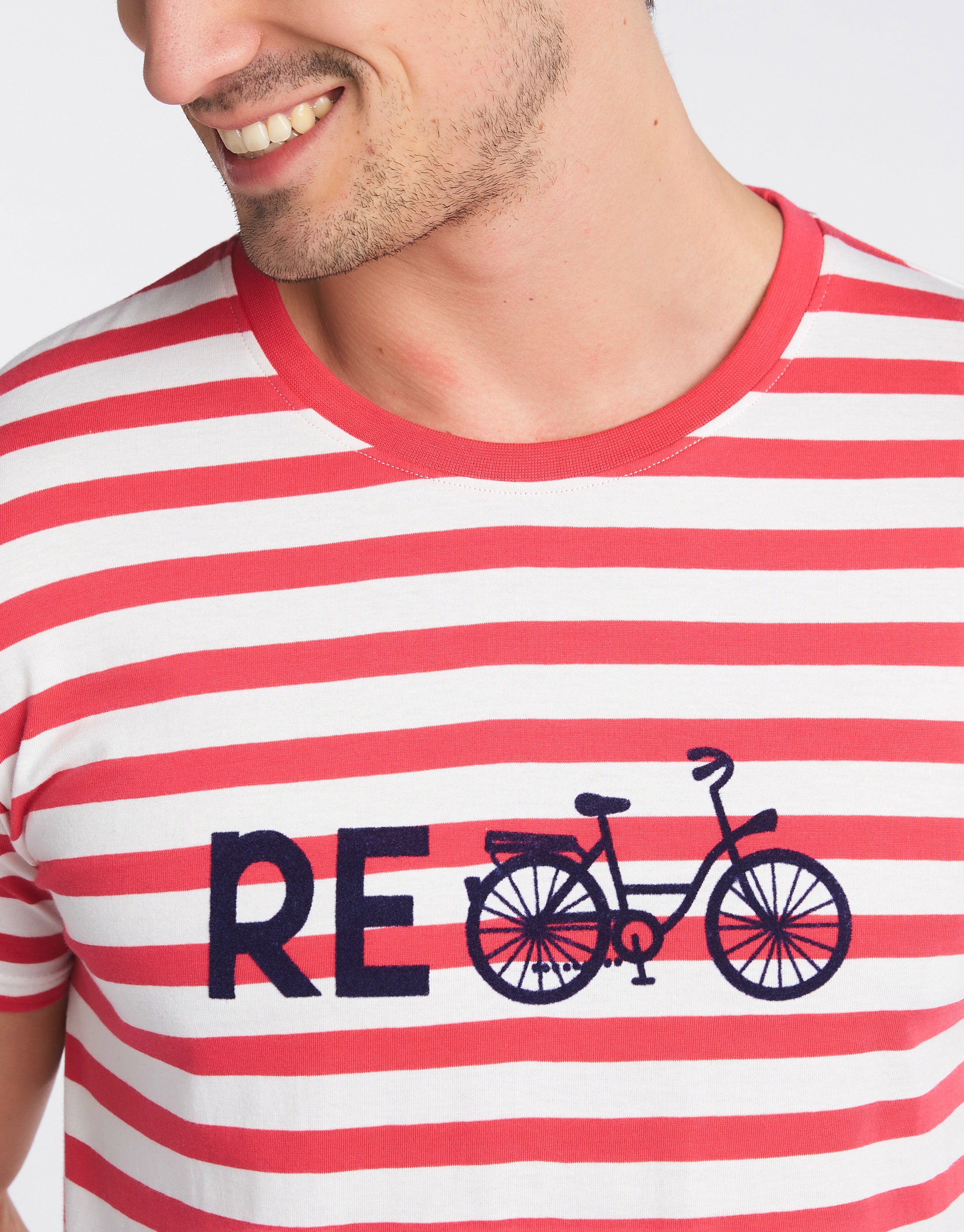 arthur-bob-recycle-pyjashort-homme-rouge-l-coton-bio image 7