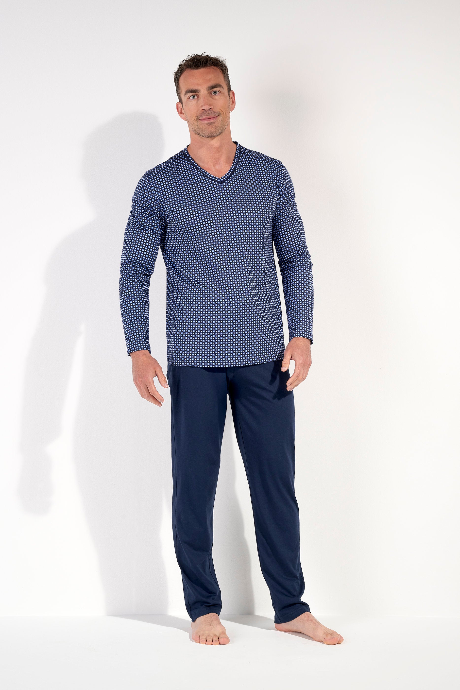 hom-hampton-pyjama-long-homme-navy-print-modal image 3