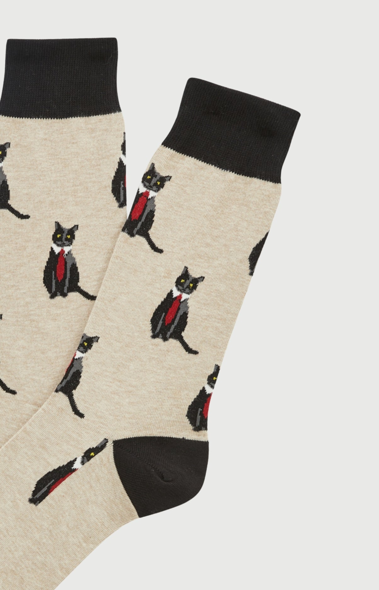 arthur-bob-cat-sup-chaussettes-homme-beige-40-46-coton image 2
