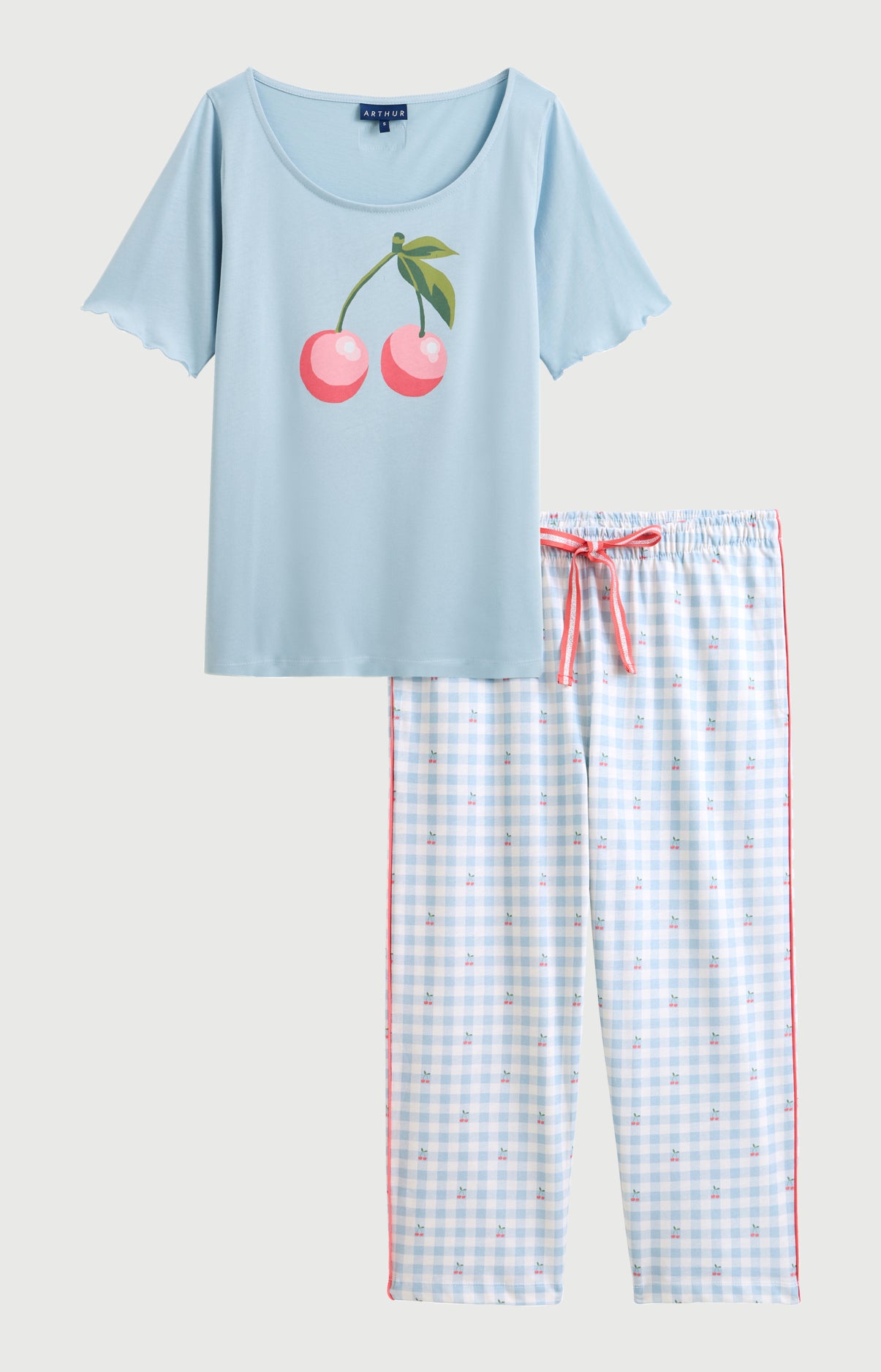 arthur-bob-pyjacorsaire-femme-cherry-coton-bio image 3