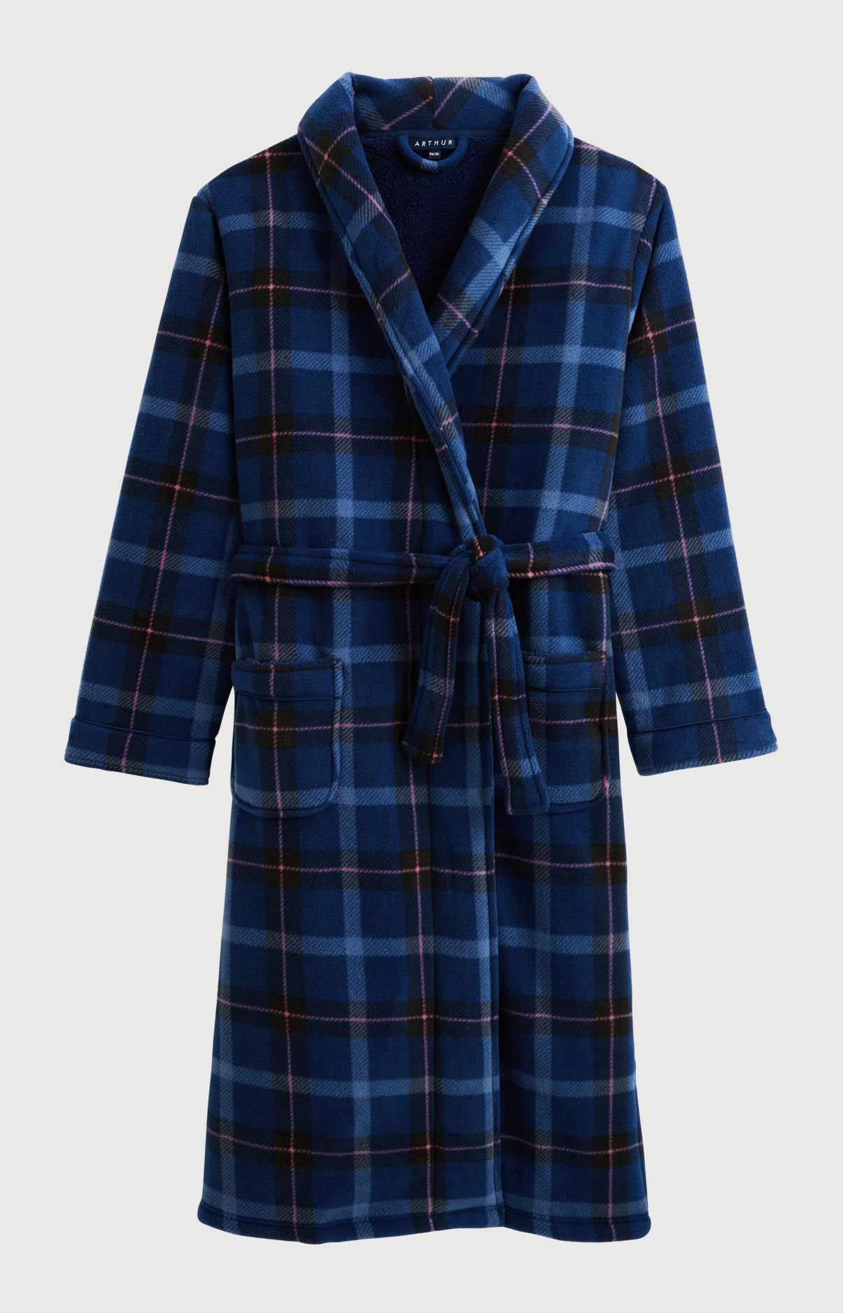 arthur-bob-romy-robe-de-chambre-femme-marine-polaire image 3