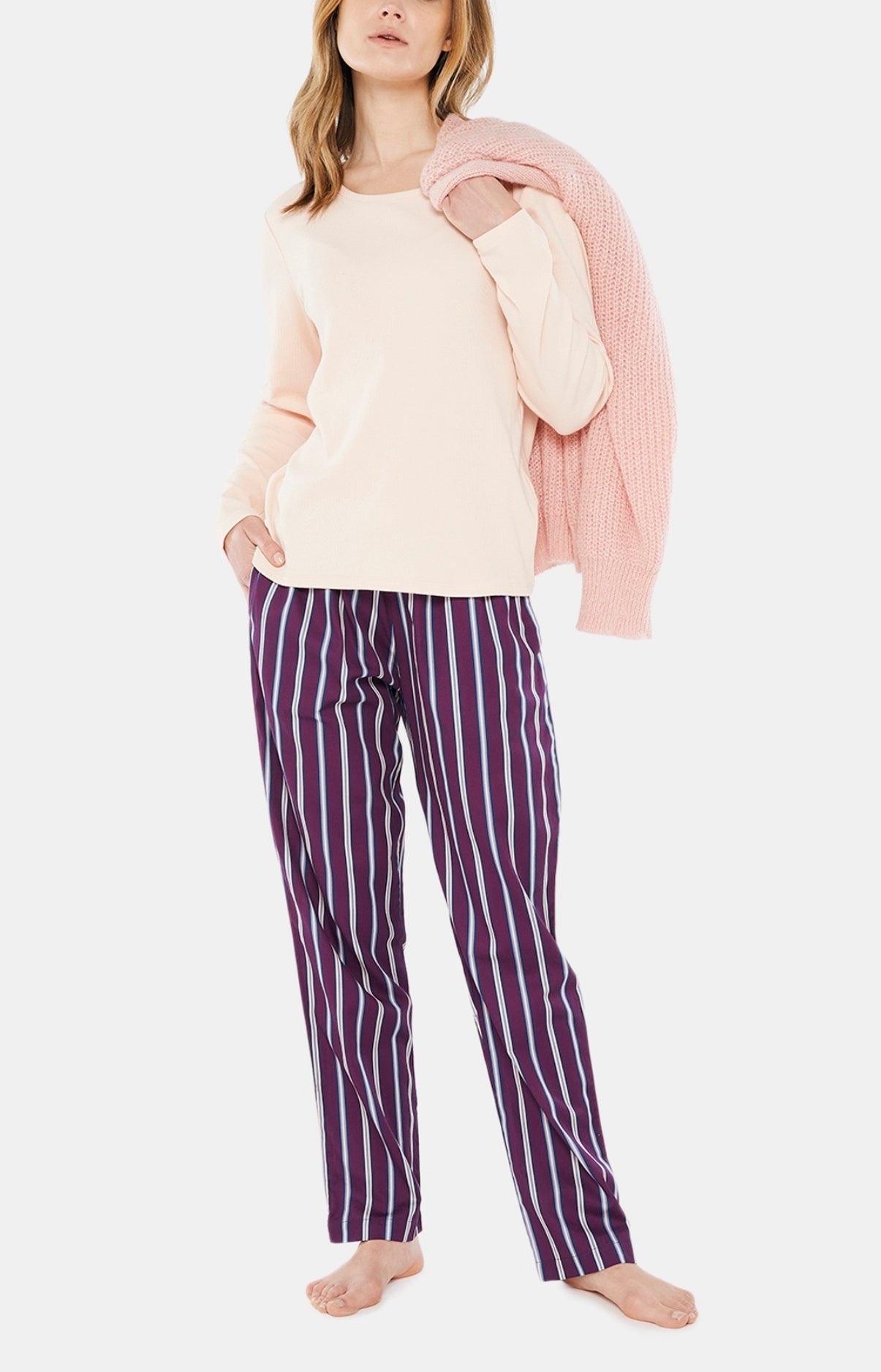 arthur-bob-iris-bas-de-pyjama-bordeaux-coton-bio image 4