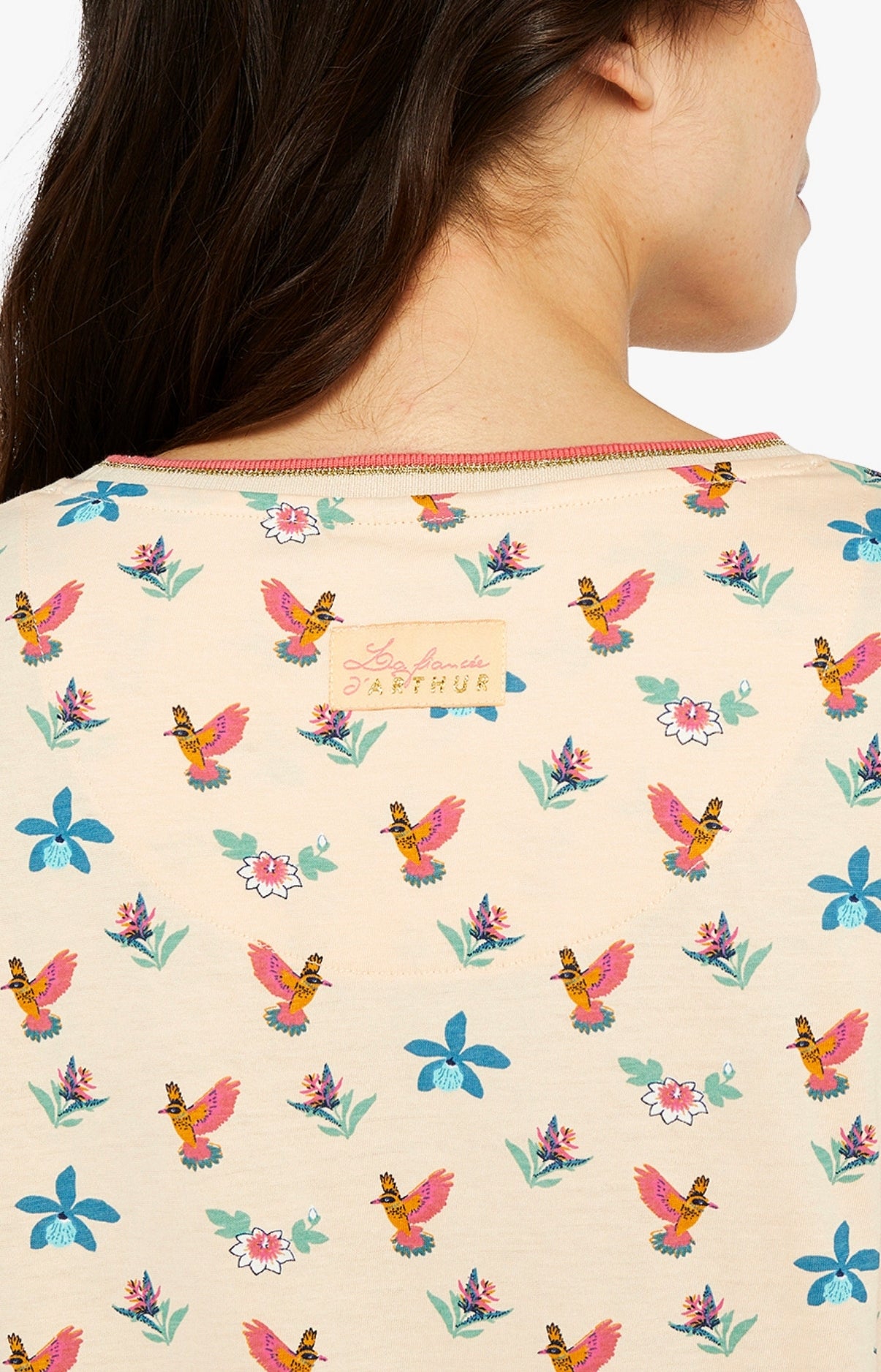 arthur-bob-colibri-chemise-de-nuit-poudre-coton-bio image 6