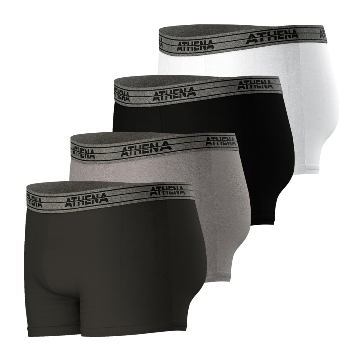 athena-ecopack-boxer-homme-m-lot-de-4-coton-stretch image 2