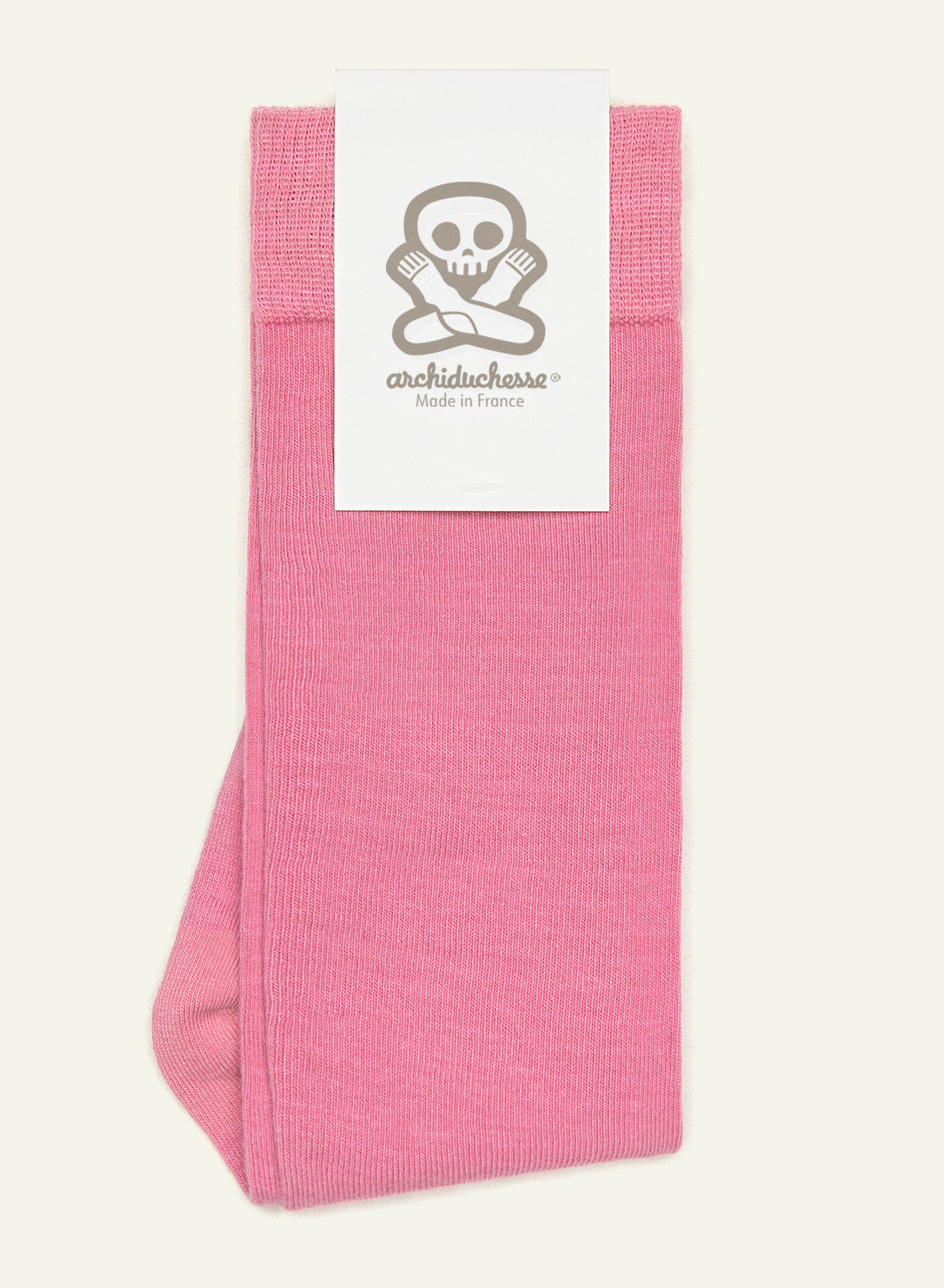 archiduchesse-de-ville-rose-panth-re-chaussettes-coton-mi-mollet image 3