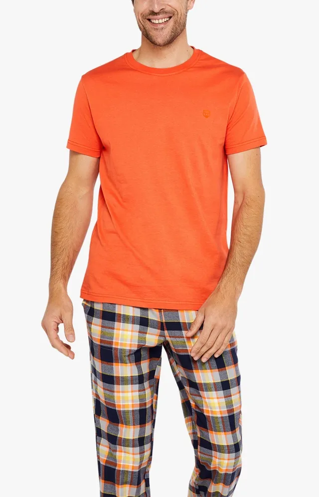 arthur-bob-tee-shirt-coton-bio-orange-homme image 1