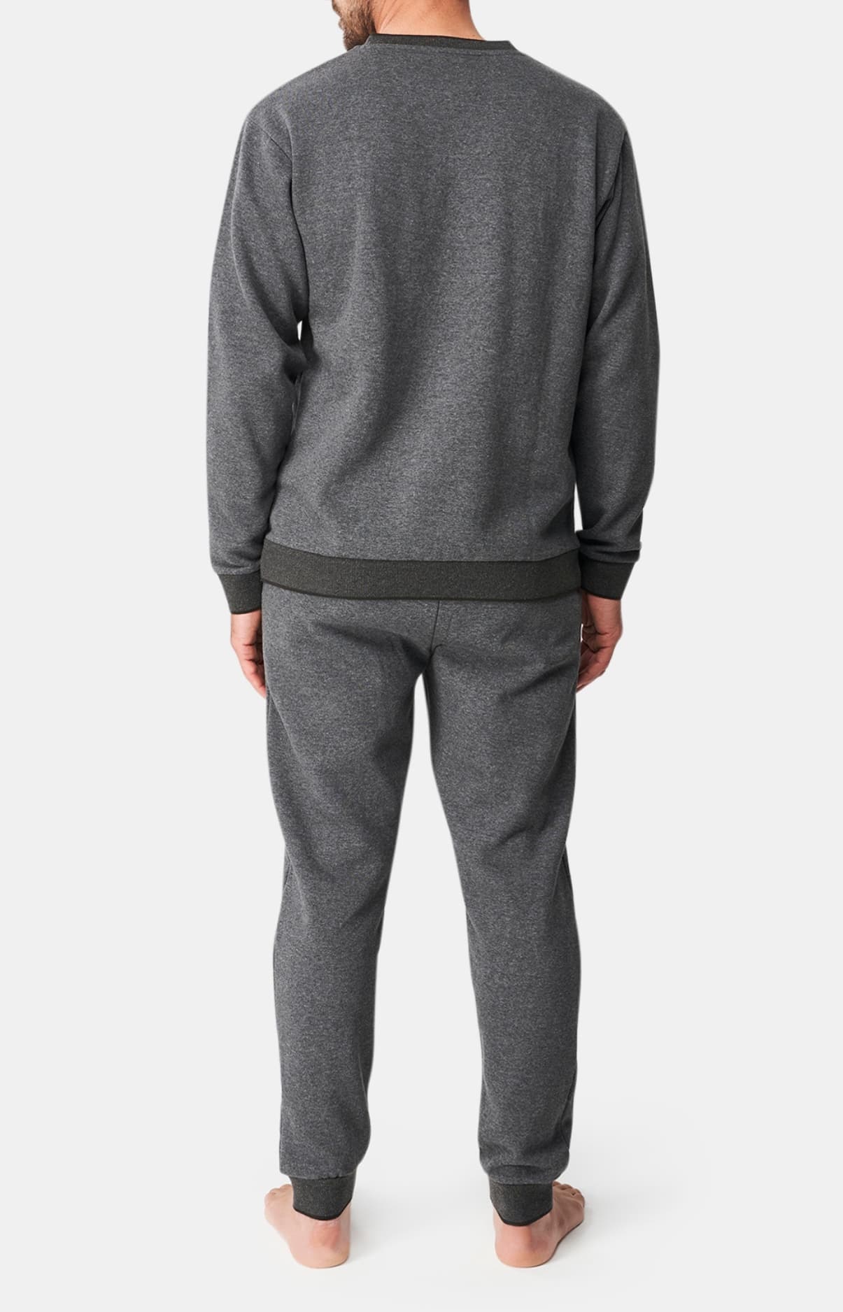 arthur-bob-molino-gris-pyjama-homme-coton-gris-chaud image 5