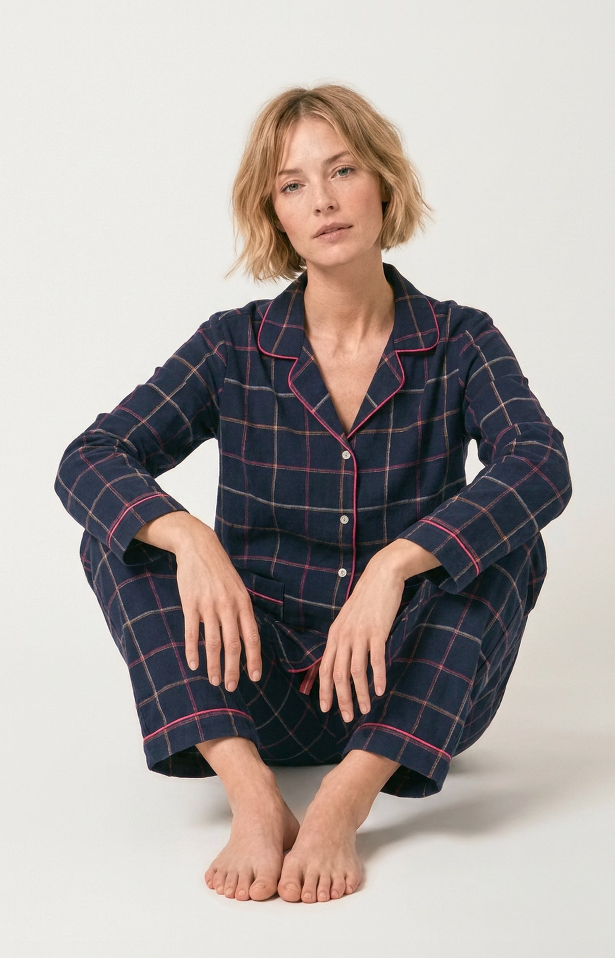 arthur-bob-windy-pyjama-flanelle-femme-marine image 5