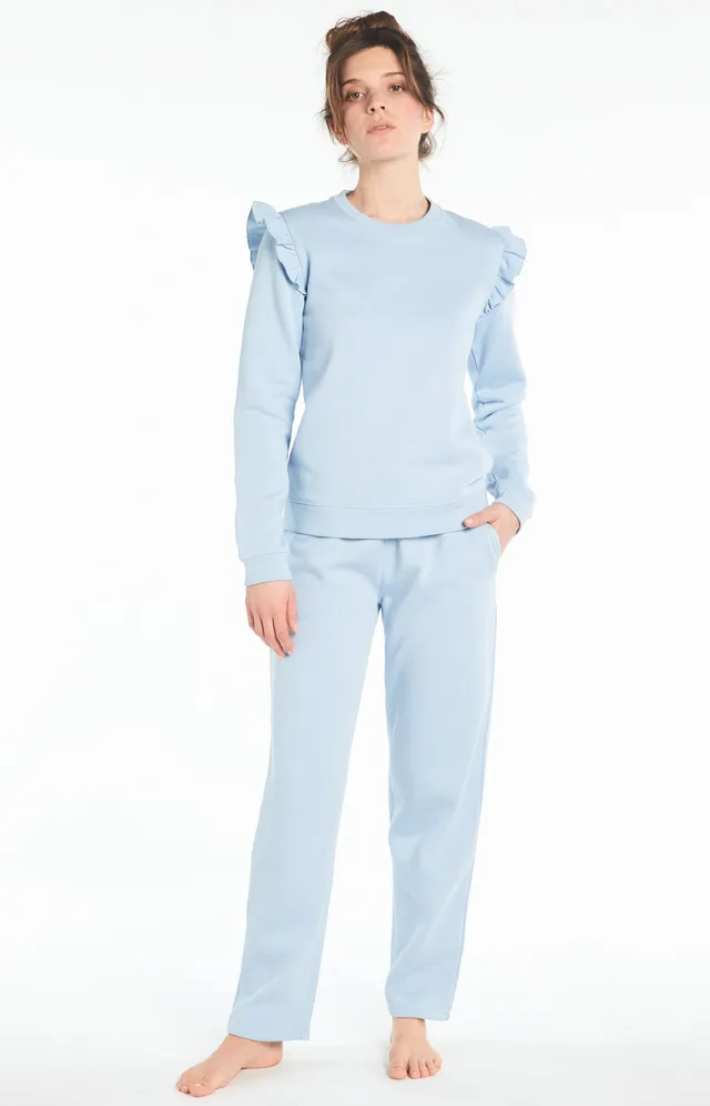 arthur-bob-ciel-sweat-shirt-femme-coton-bleu-ciel image 1