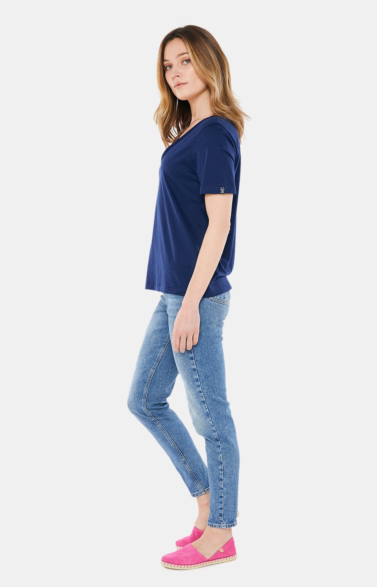 arthur-bob-tee-shirt-coton-pima-marine-classique image 2