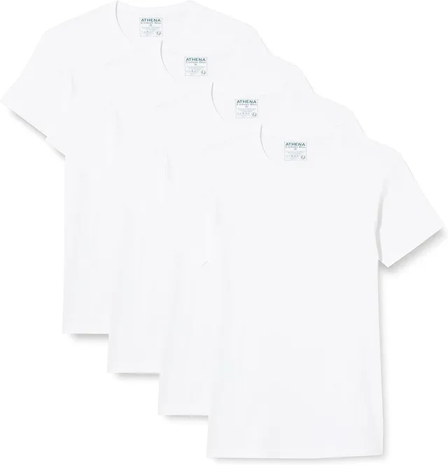 athena-easy-bio-lot-4-t-shirts-homme-col-o-coton-bio image 1