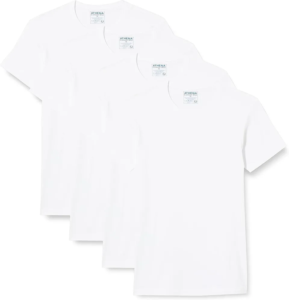 athena-easy-bio-lot-4-t-shirts-homme-col-o-coton-bio image 1