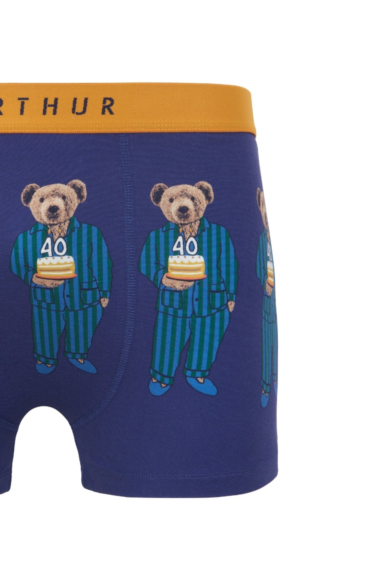 arthur-bob-boxer-happy-40-coton-bio-homme-marine image 2