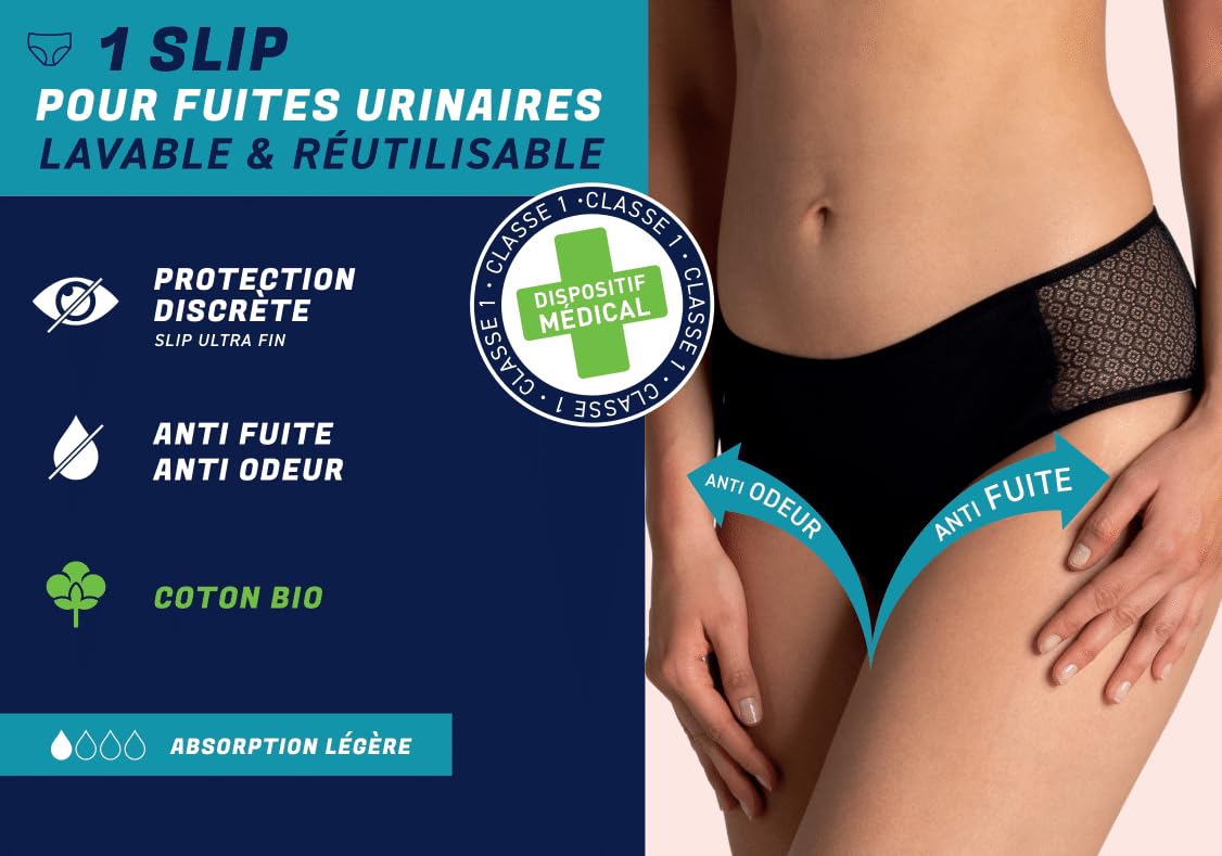 athena-dailyz-lot-3-slips-incontinence-coton-bio-lavable image 5