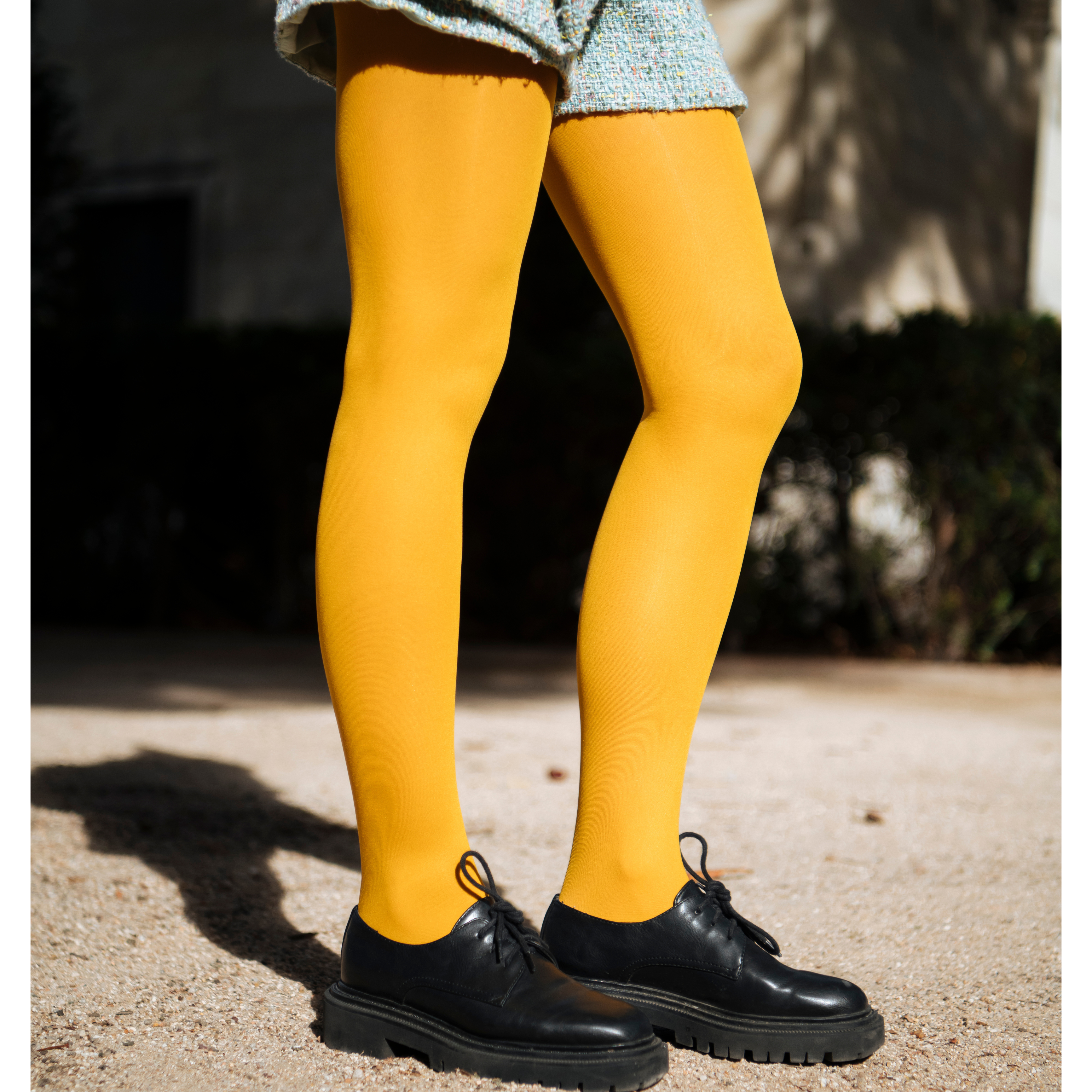 archiduchesse-fantaisie-jaune-moutarde-collant-40-deniers image 2