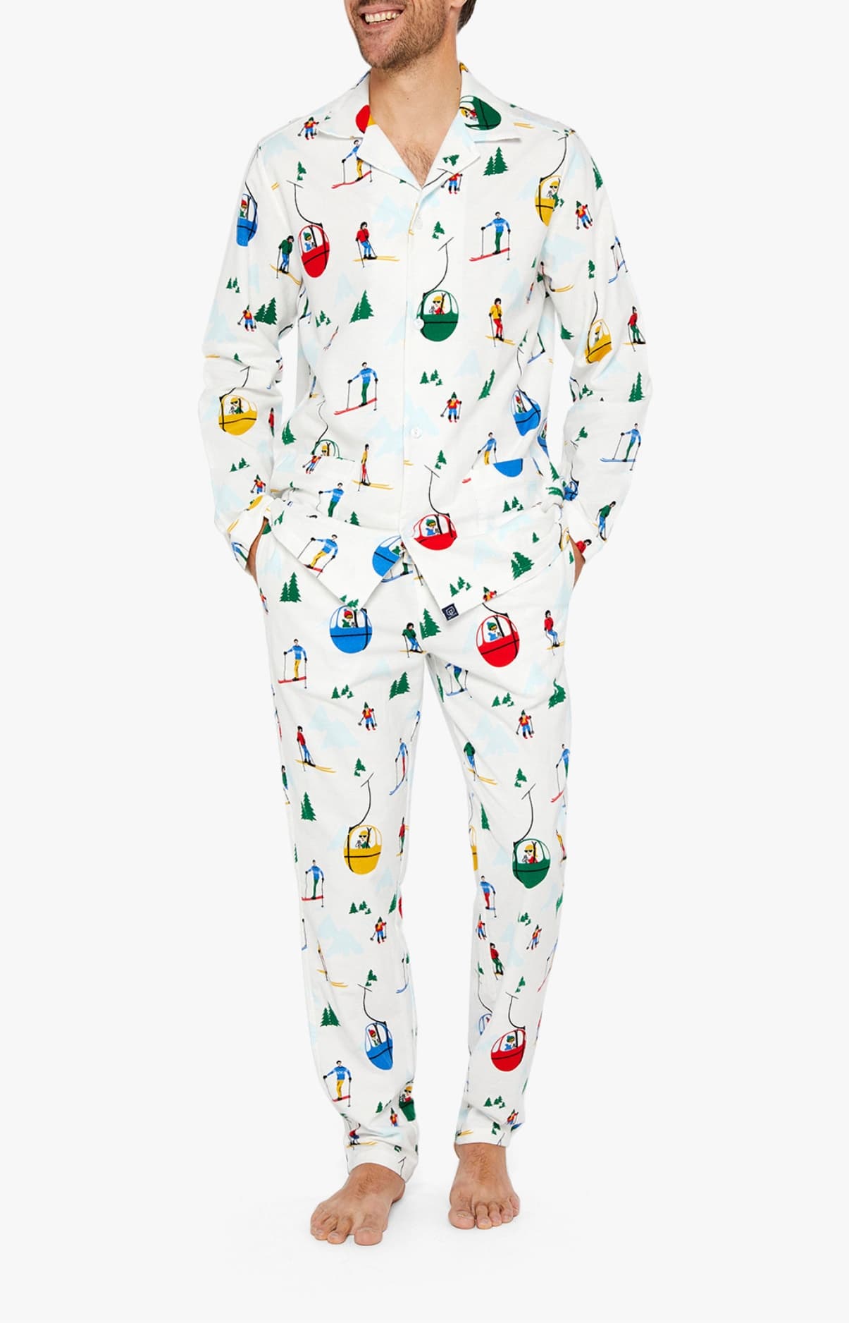 arthur-bob-mont-pyjama-pilou-blanc-homme-coton image 3