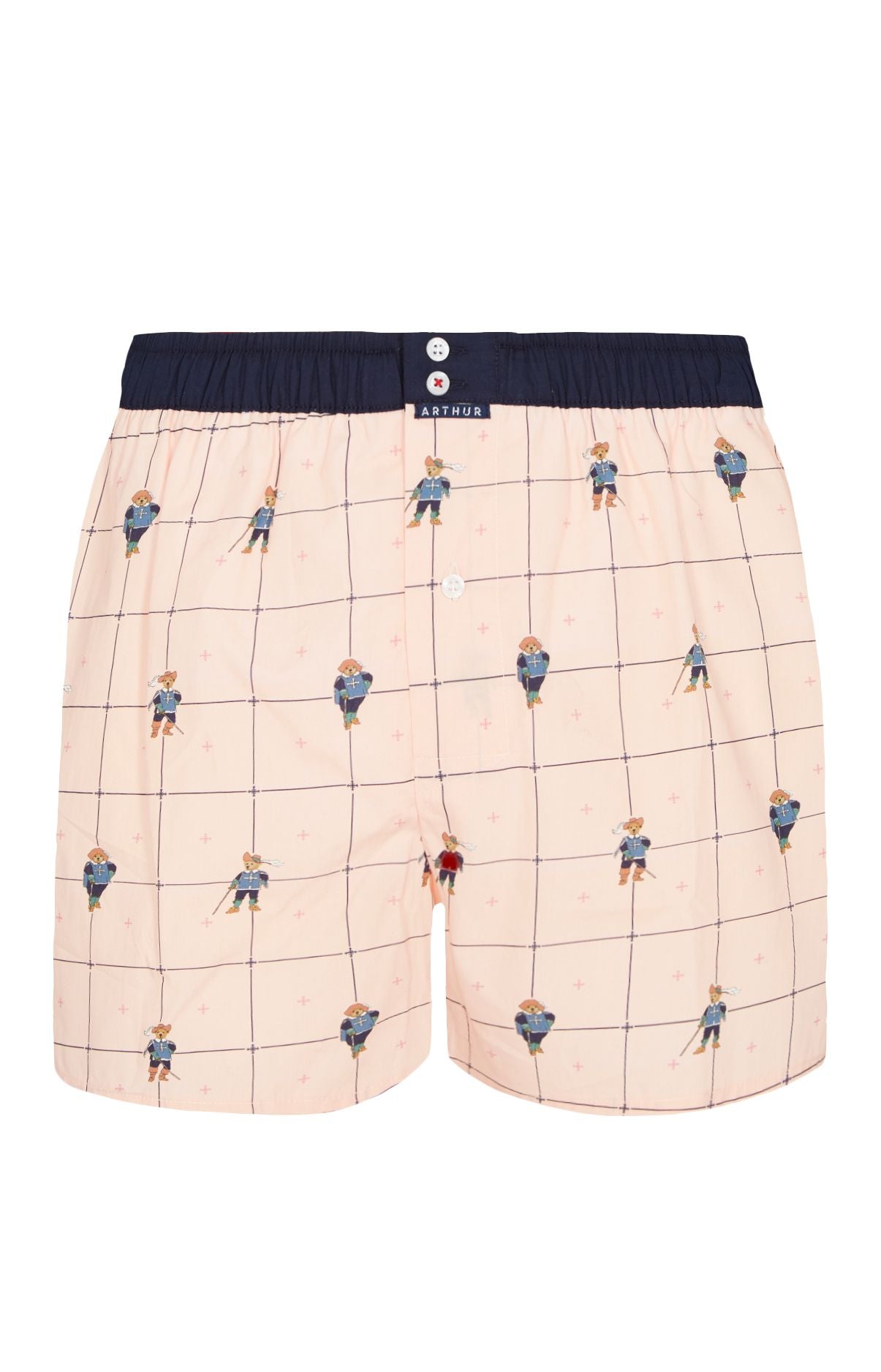 arthur-le-club-n-1125-cale-on-homme-rose-coton-bio image 3