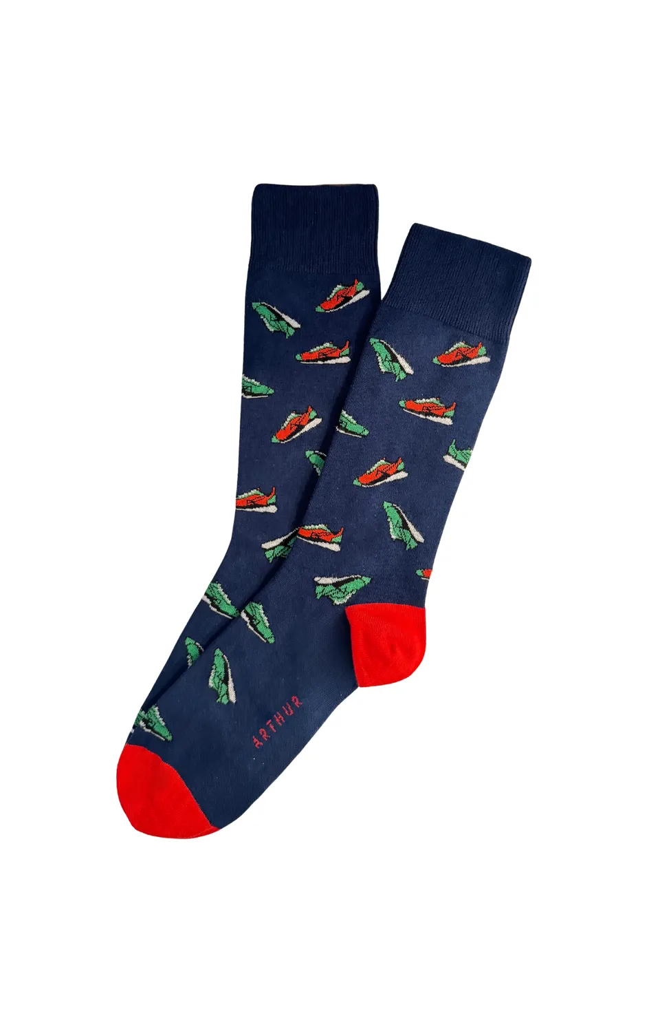 arthur-bob-sneakers-marine-chaussettes-homme-coton-marine-40-46 image 1