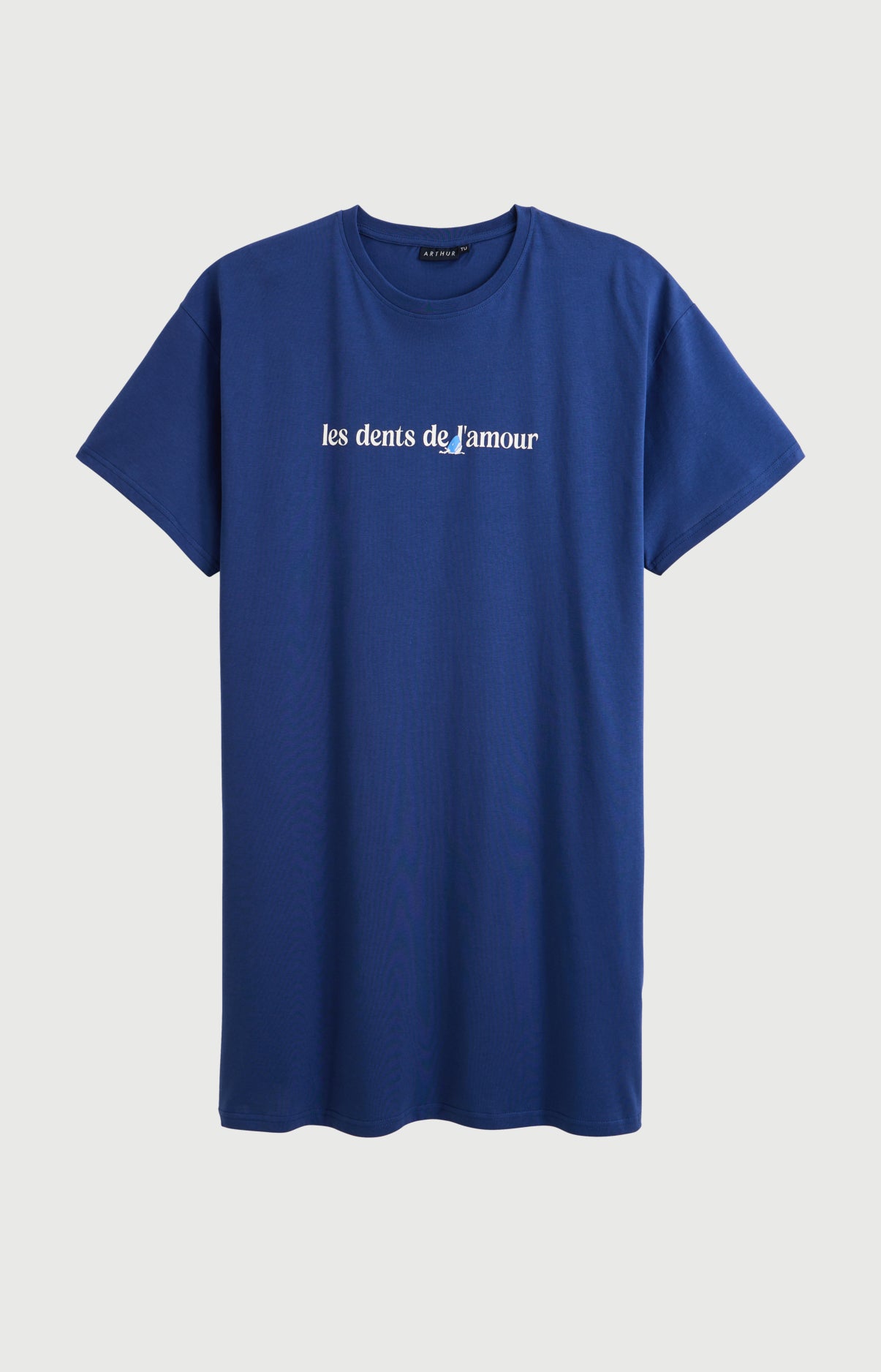 arthur-bob-maxi-tee-shirt-dents-amour-marine-coton image 3