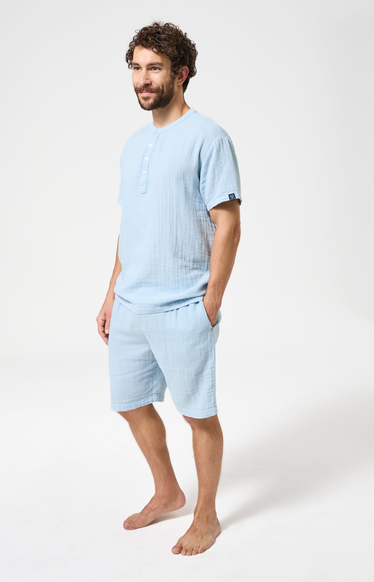 arthur-bob-brume-d-t-pyjashort-homme-ciel-gaze-coton image 4