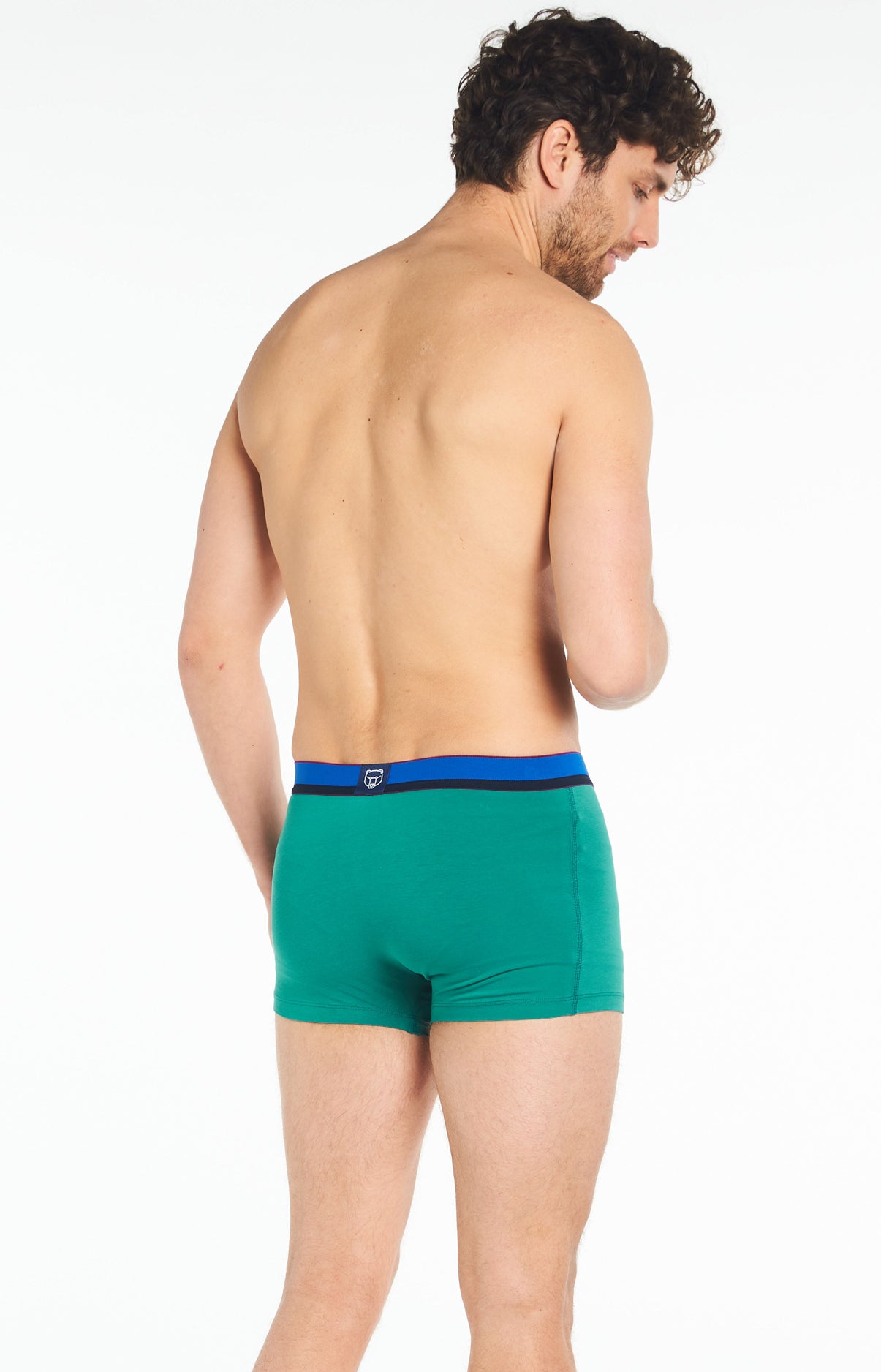 arthur-bob-boxer-homme-vert-coton-bio-uni image 6