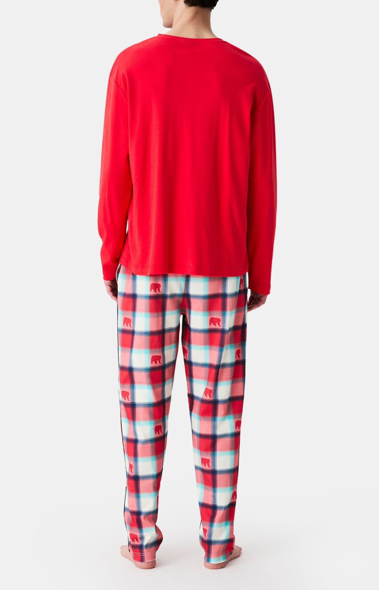 arthur-bob-bear-no-l-pyjama-homme-coton-bio-rouge image 6