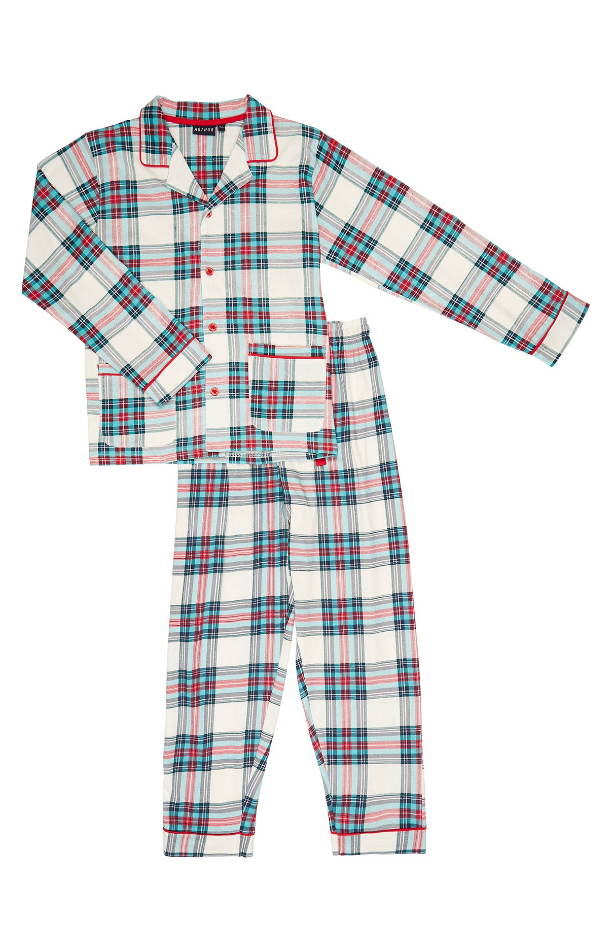 arthur-bob-honor-pyjama-enfant-ivoire-boutonn-coton image 3
