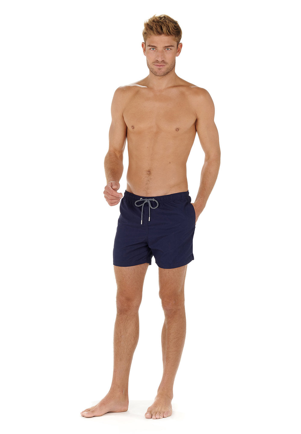 hom-h-fresh-sea-life-short-de-bain-homme-bleu-marine-polyester image 2