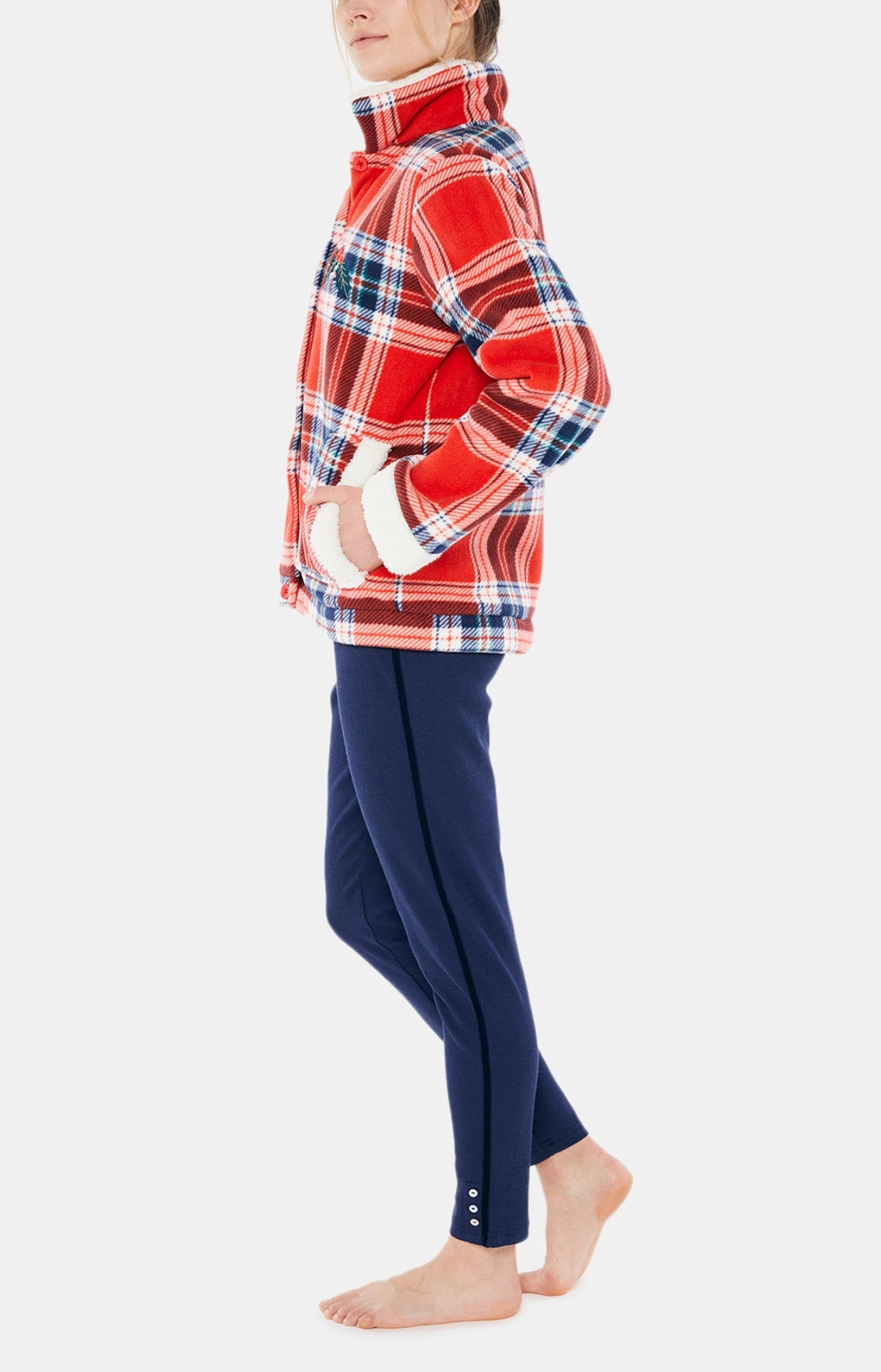 arthur-bob-logan-veste-polaire-femme-rouge-40-42 image 4