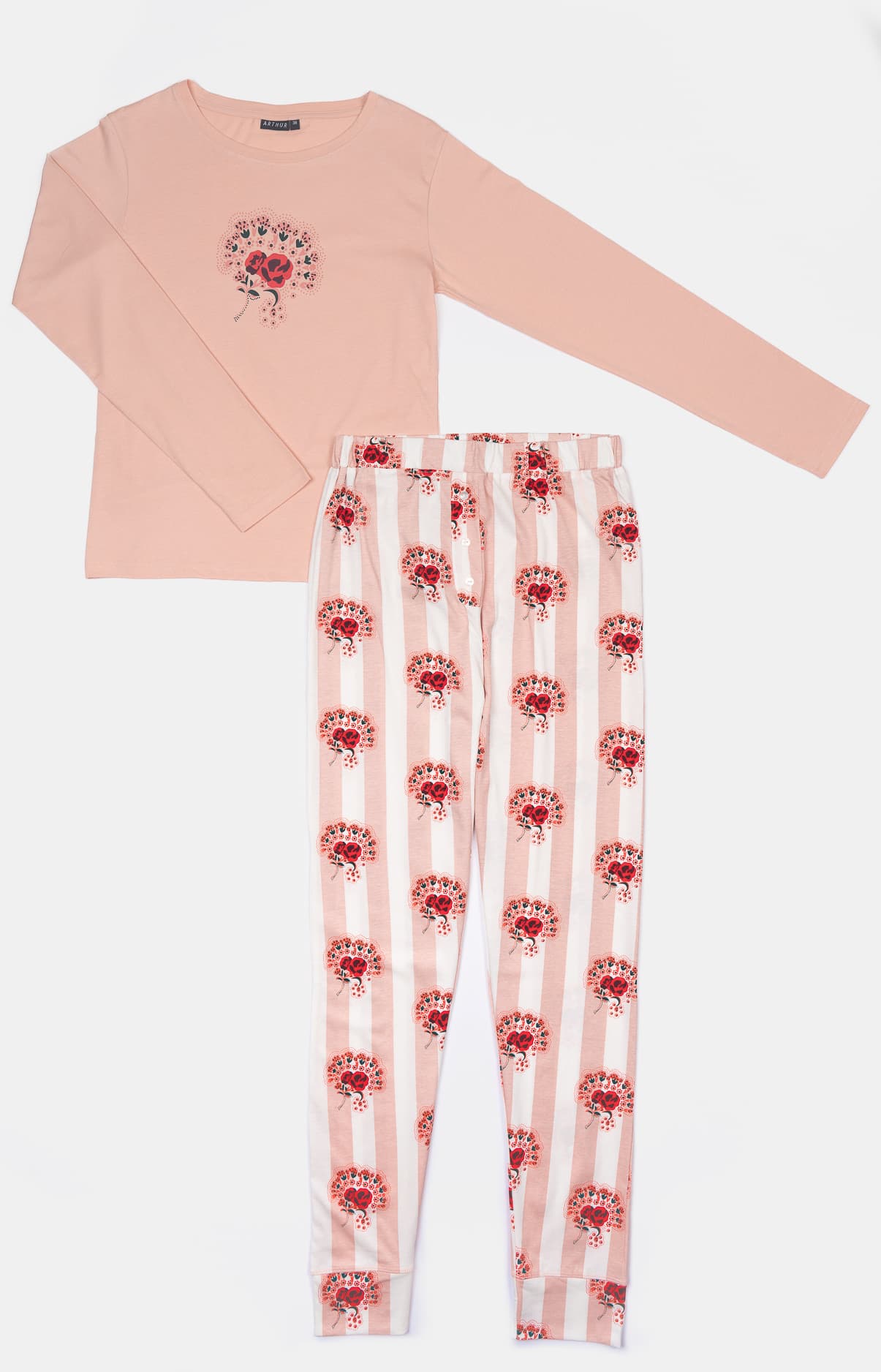 arthur-bob-pyjama-suzanne-jersey-coton-poudre-femme image 3