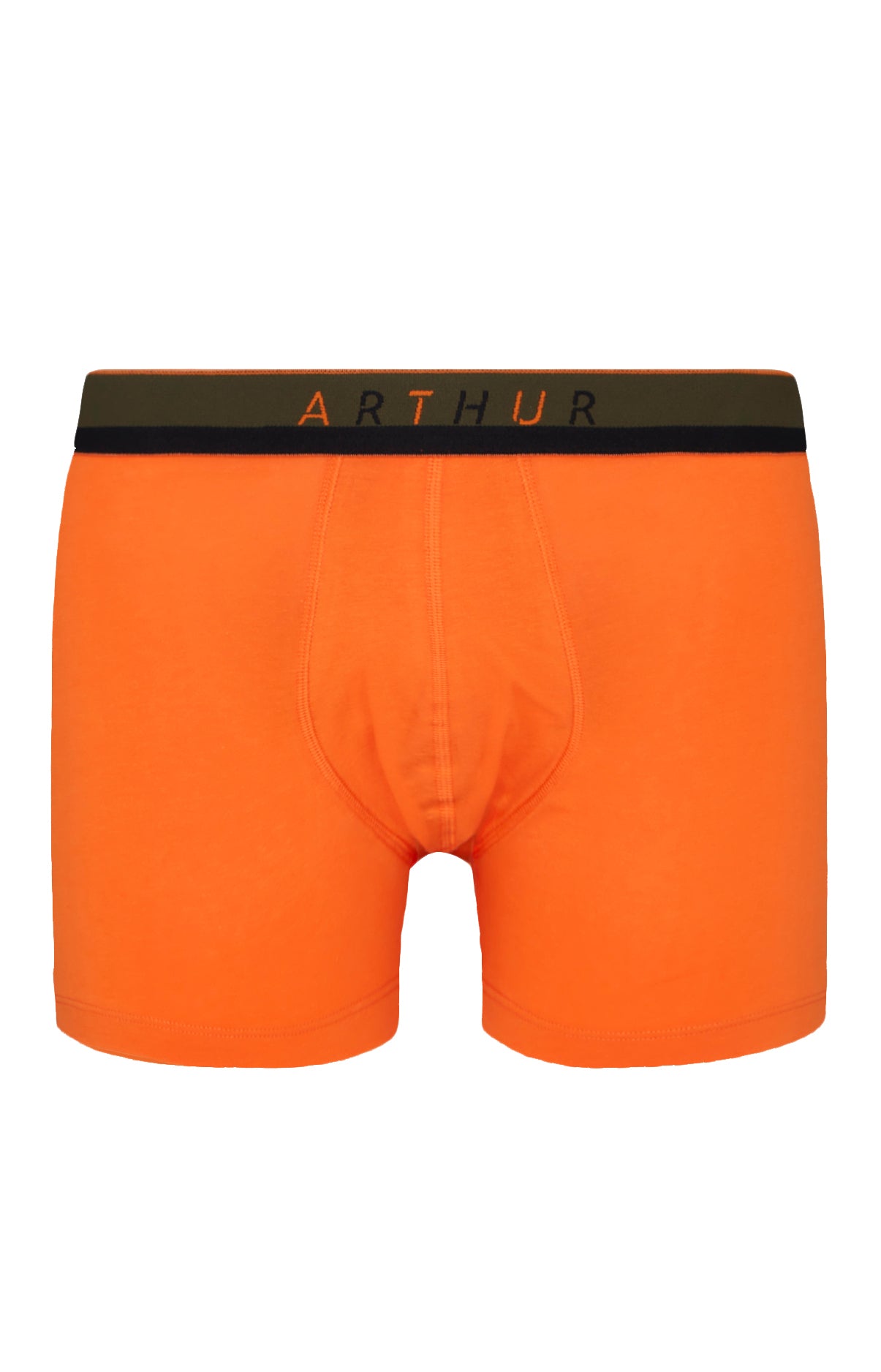 arthur-bob-boxer-slipp-coton-bio-orange-homme image 3