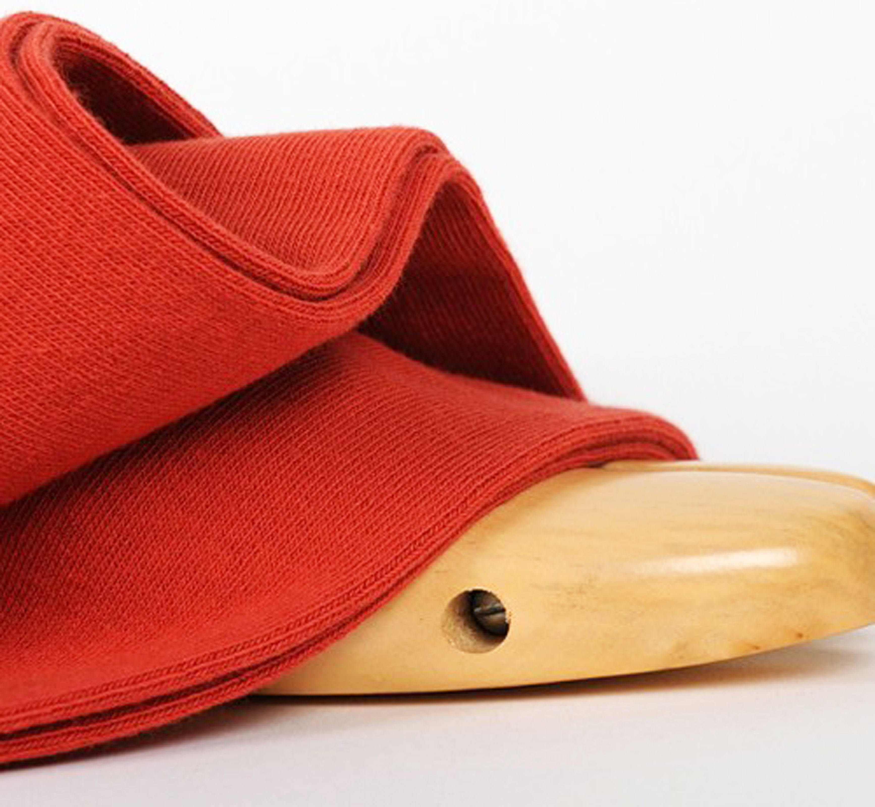 archiduchesse-de-ville-chaussettes-rouge-brique-coton image 6
