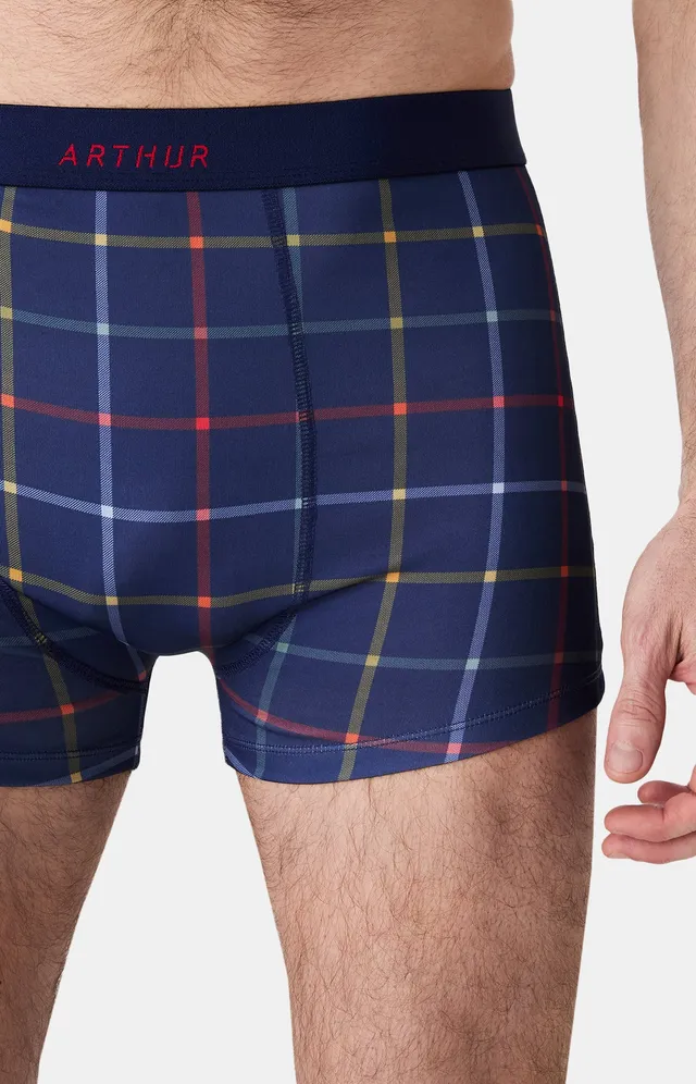 arthur-cleveland-boxer-homme-marine-microfibre image 1