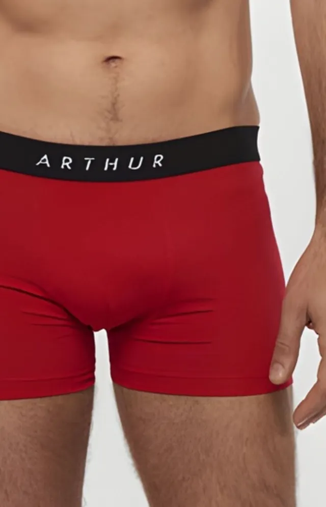 arthur-bob-boxer-skinny-rouge-coton-extensible image 1