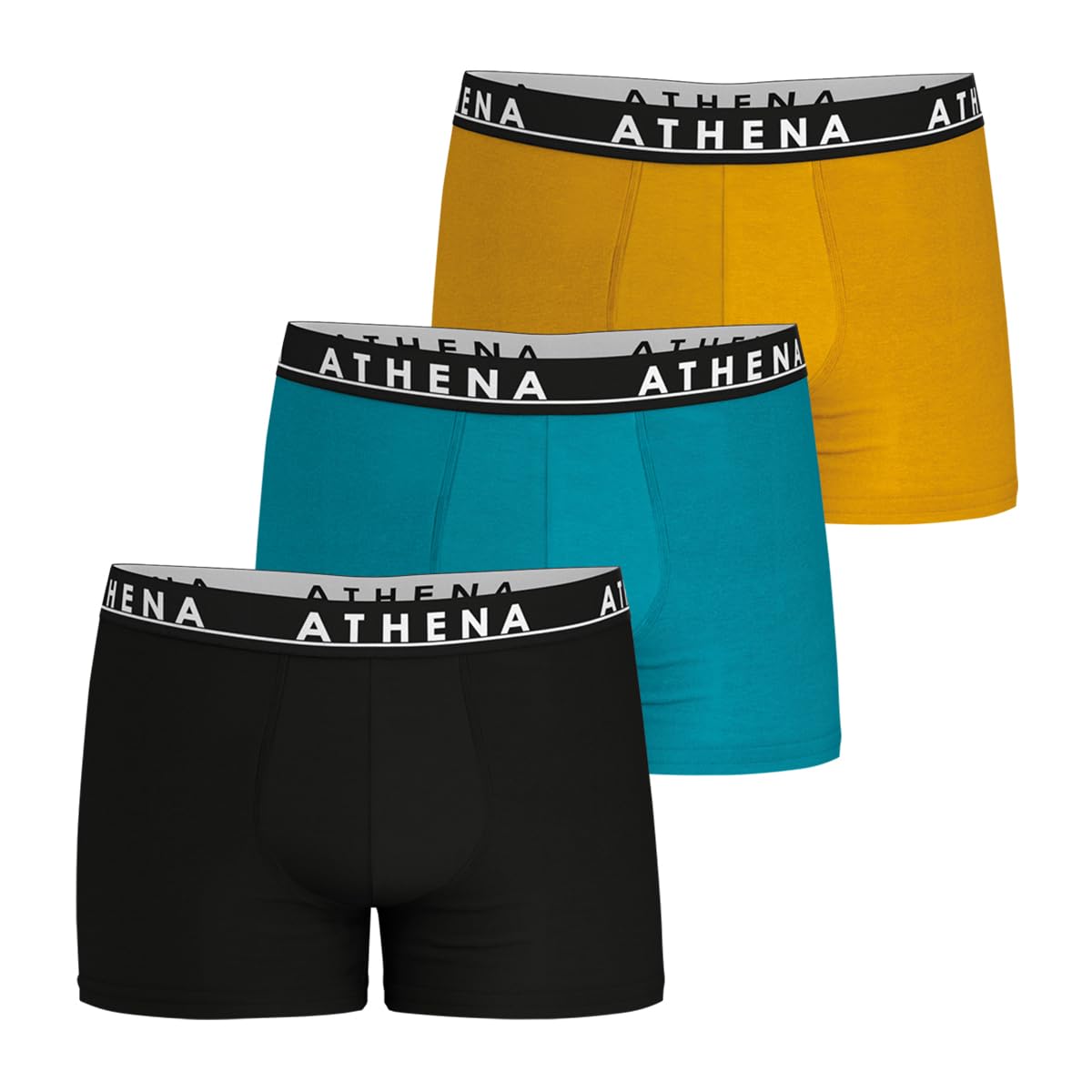 athena-easy-color-lot-3-boxers-homme-coton-noir image 4