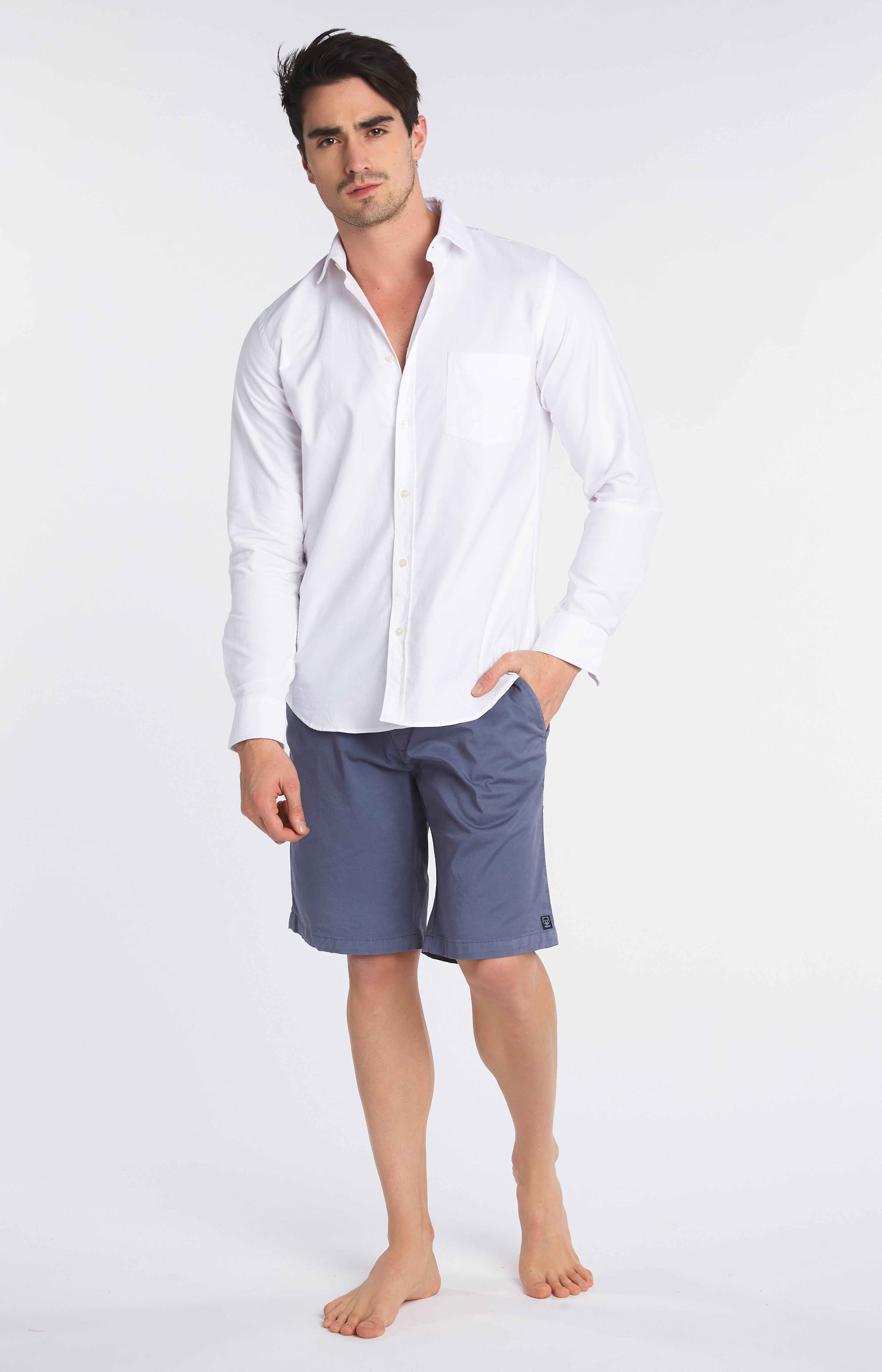 arthur-bob-chemise-unie-blanche-chemise-homme-blanc-l image 1