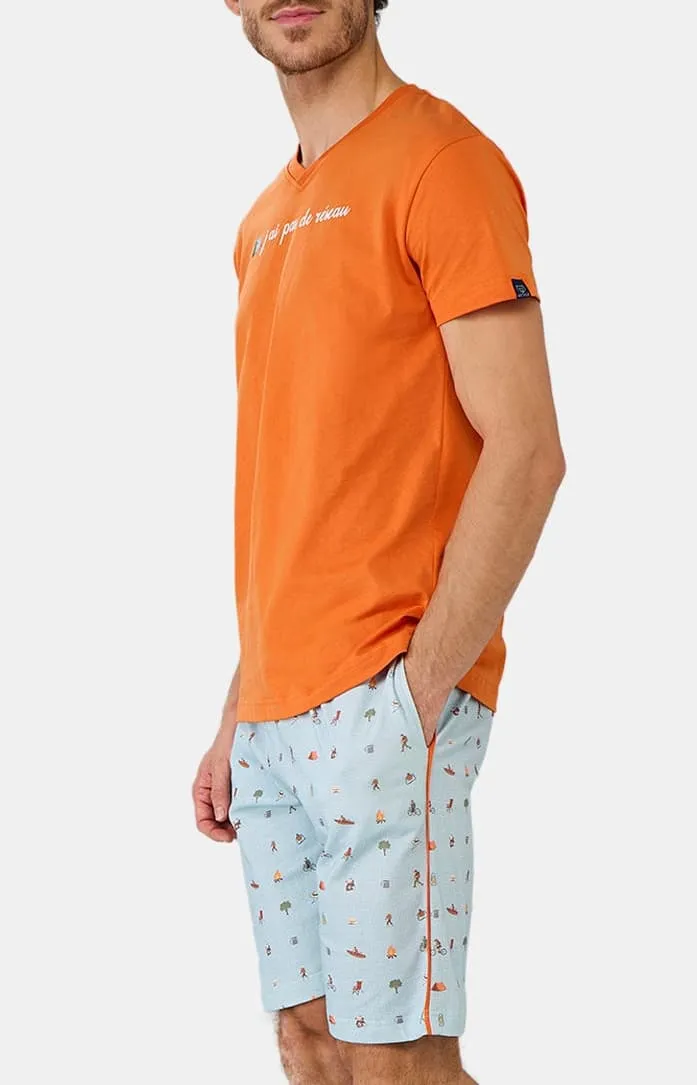 arthur-bob-camping-pyjashort-celadon-coton-bio image 1