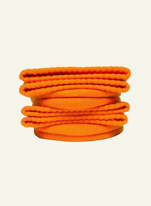 archiduchesse-bouclette-orange-mandarine-chaussettes-chaudes-coton image 1