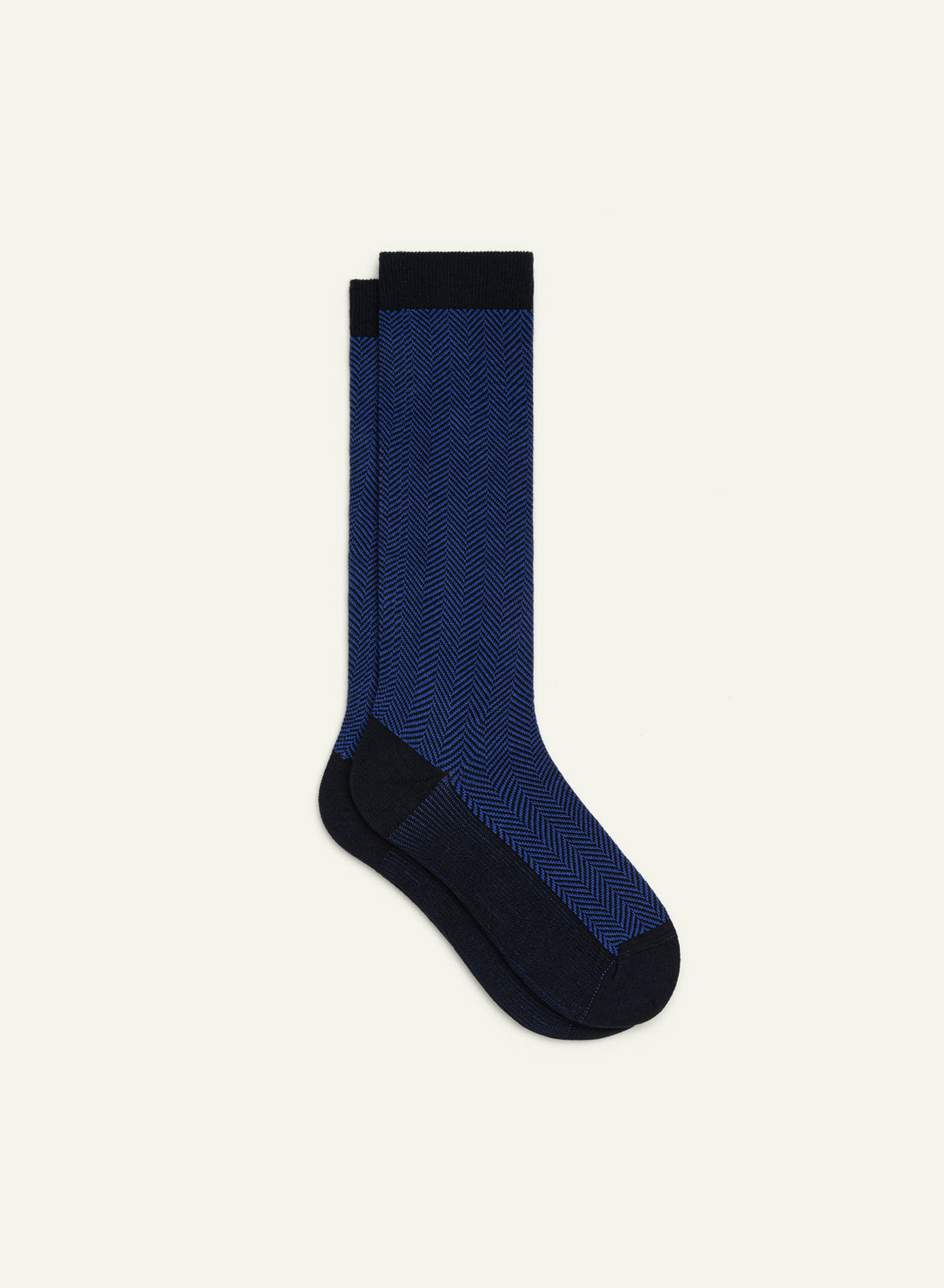 archiduchesse-fantaisie-chevronn-e-bleue-chaussettes-coton image 2