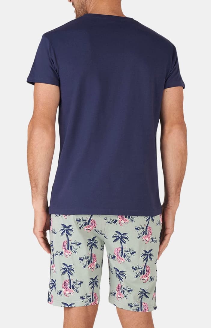 arthur-bob-fauve-qui-peut-pyjashort-homme-kaki-coton-bio image 7