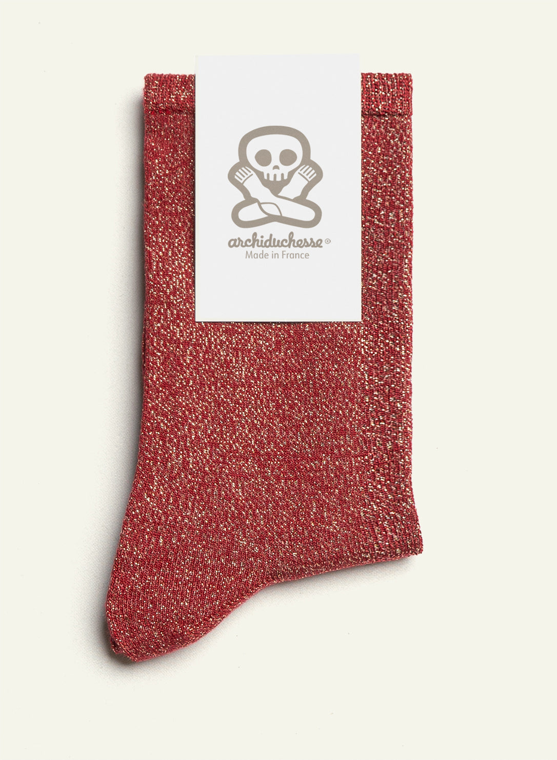 archiduchesse-fantaisie-pair-fect-love-chaussettes-rouge-lurex image 3