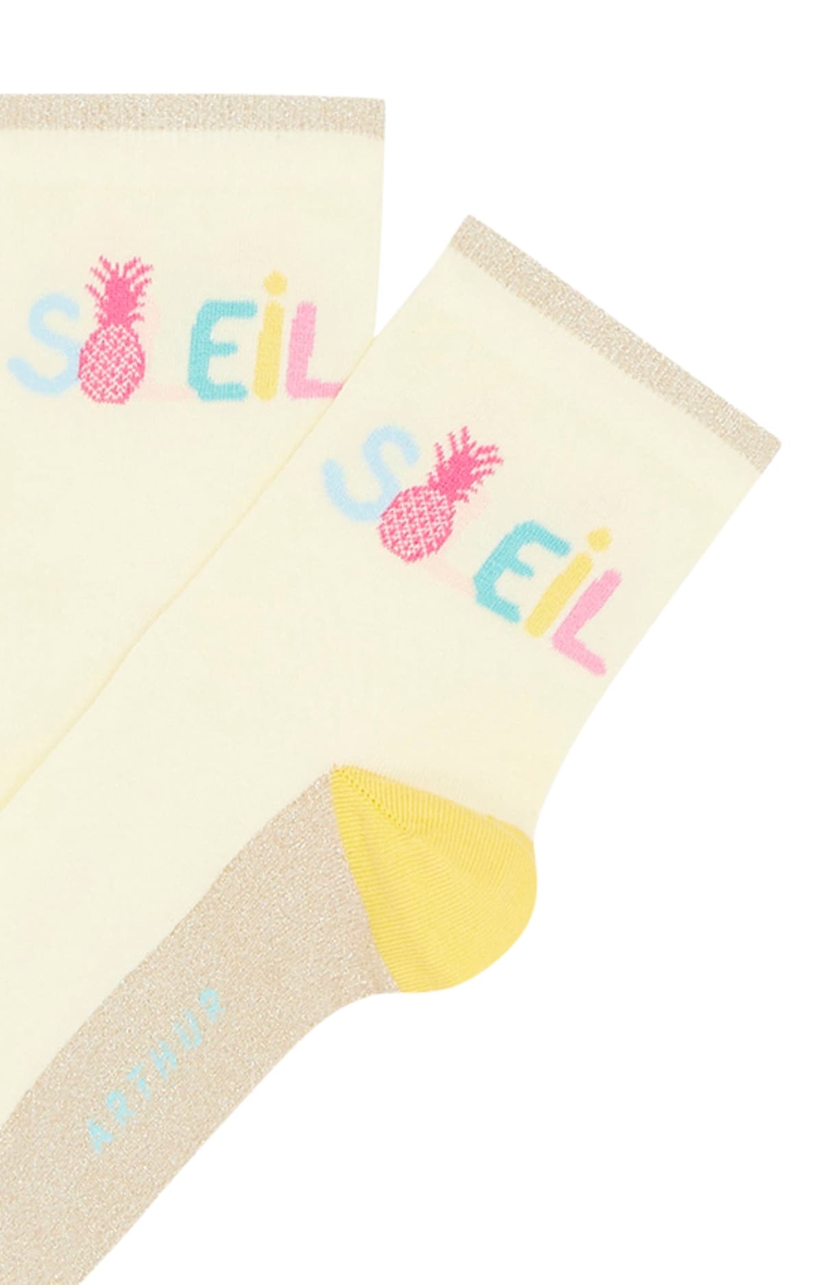 arthur-bob-ananas-vanille-socquettes-femme-vanille-36-40 image 2