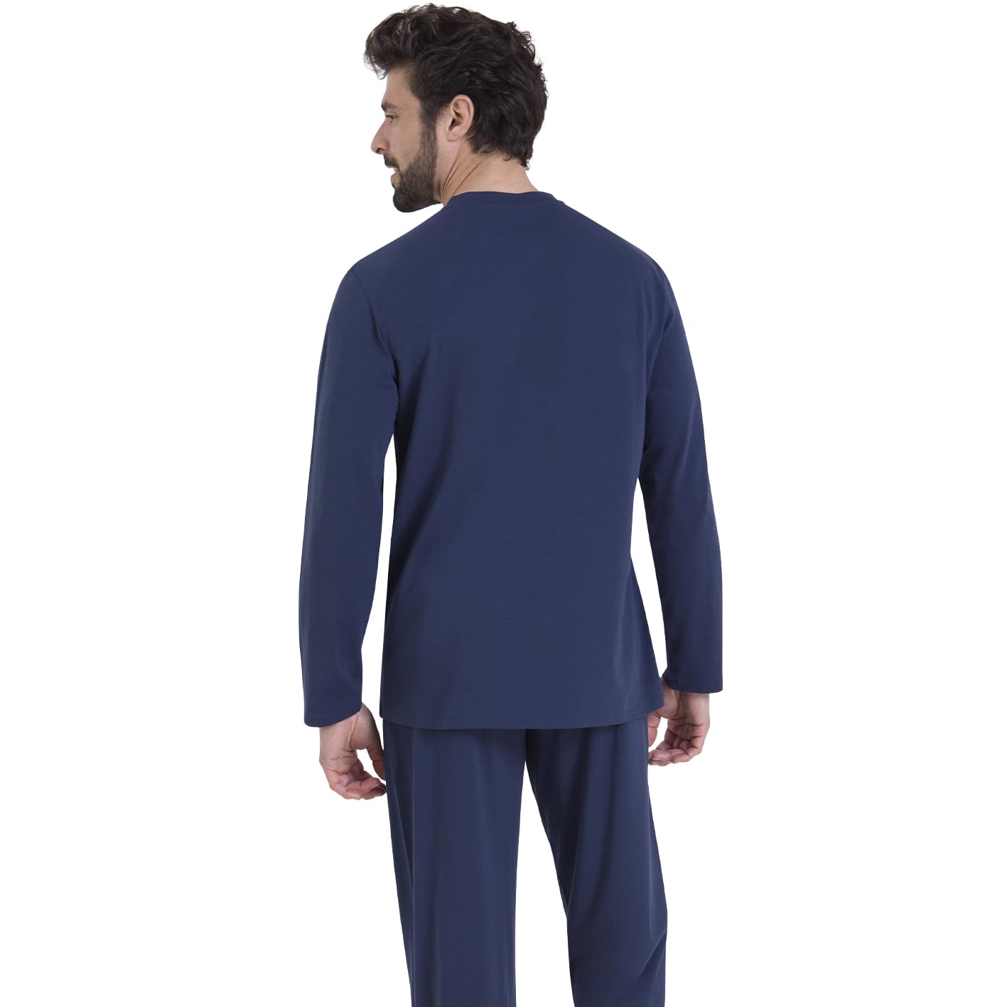 athena-easy-coton-pyjama-long-homme-coton-bio-taille-m image 3