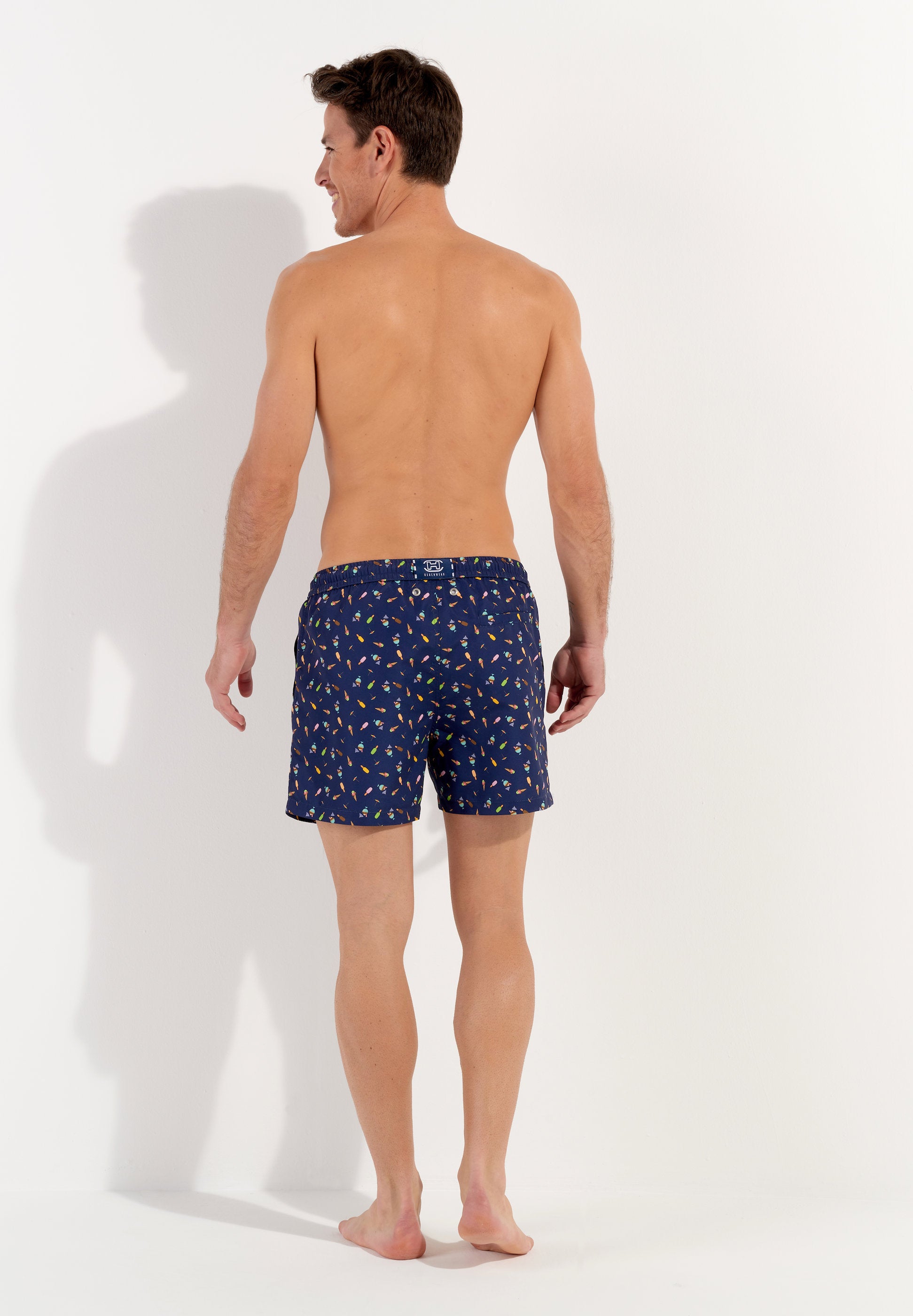 hom-h-fresh-summer-beach-short-de-bain-navy-print-glaces image 5
