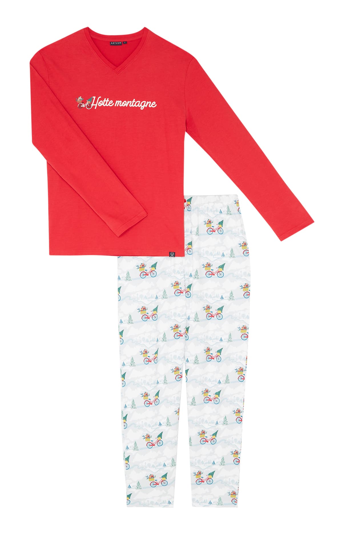 arthur-bob-hotte-montagne-pyjama-blanc-coton-bio image 3