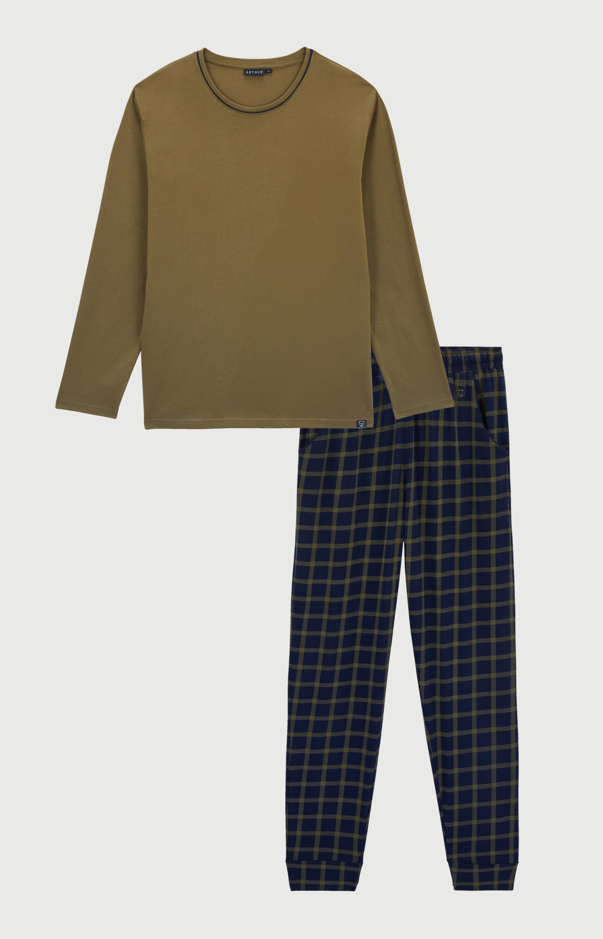 arthur-bob-sammy-tradi-pyjama-long-coton-bio-marine-l image 3