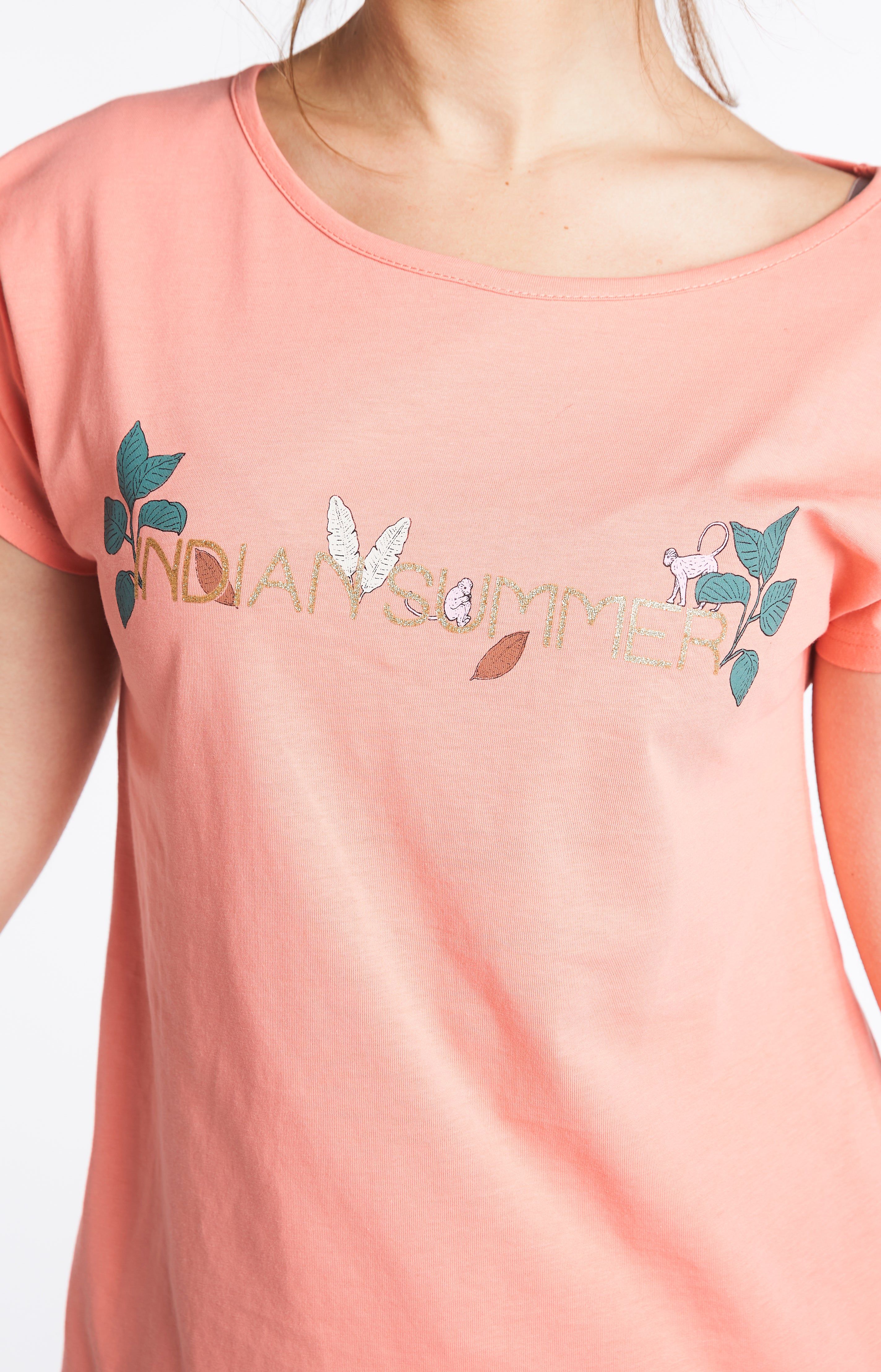 arthur-bob-fraise-tee-shirt-femme-uni-fraise image 7